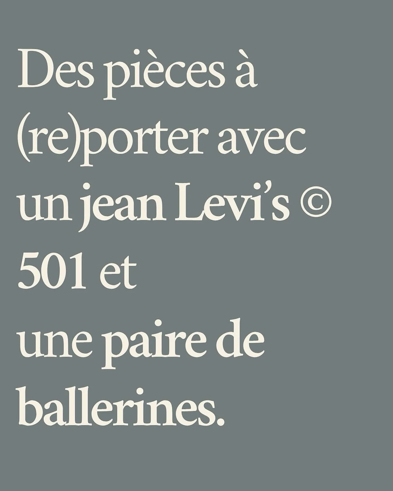 | Histoire de d&eacute;sacraliser la robe de mari&eacute;e.

Des pi&egrave;ces pens&eacute;es pour &ecirc;tre port&eacute;es, puis report&eacute;es avec des v&ecirc;tements du quotidien par la suite.