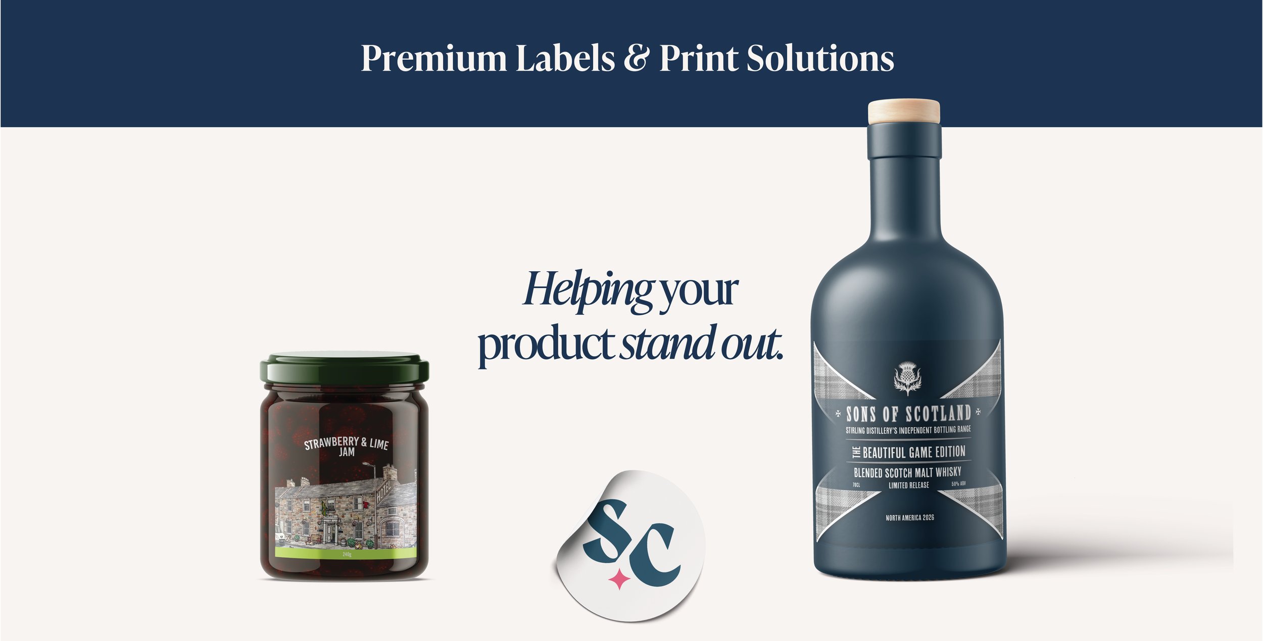 Label Printing, Services, Siobhan Creative, Whisky Label, Jam Label, Sticker, Gin Label, No minimum orders