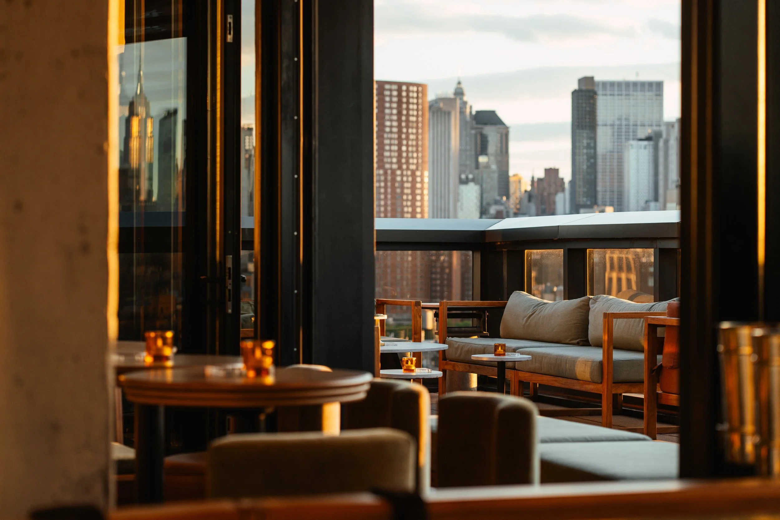 Indoor and outdoor rooftop at Daintree Lower East Side