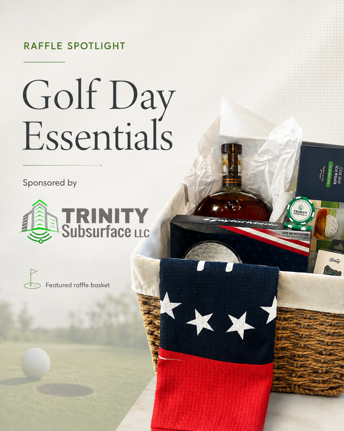 Golf Day Essential Raffle Basket Courtesy of Trinity Subsurface