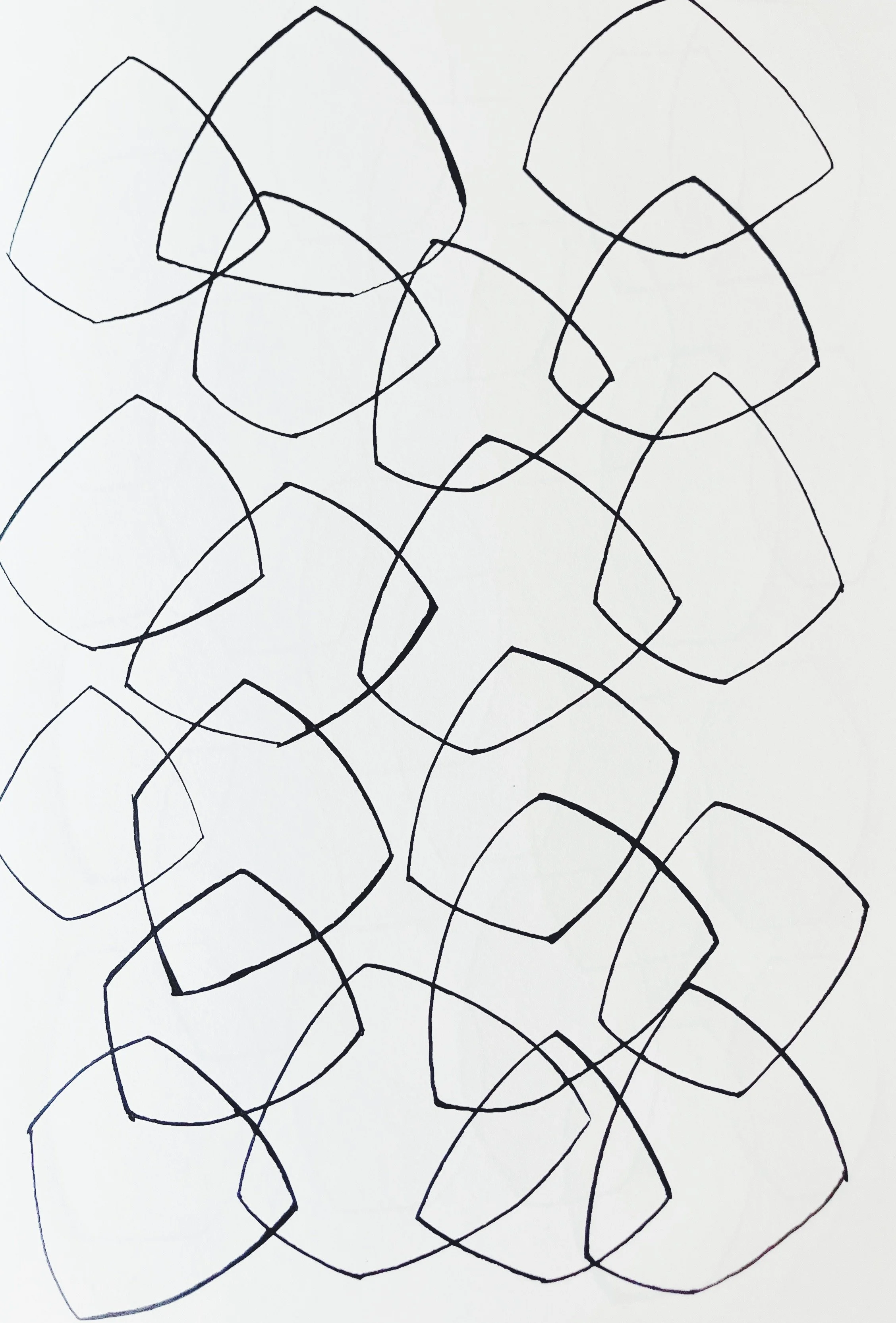 Ink drawing on paper