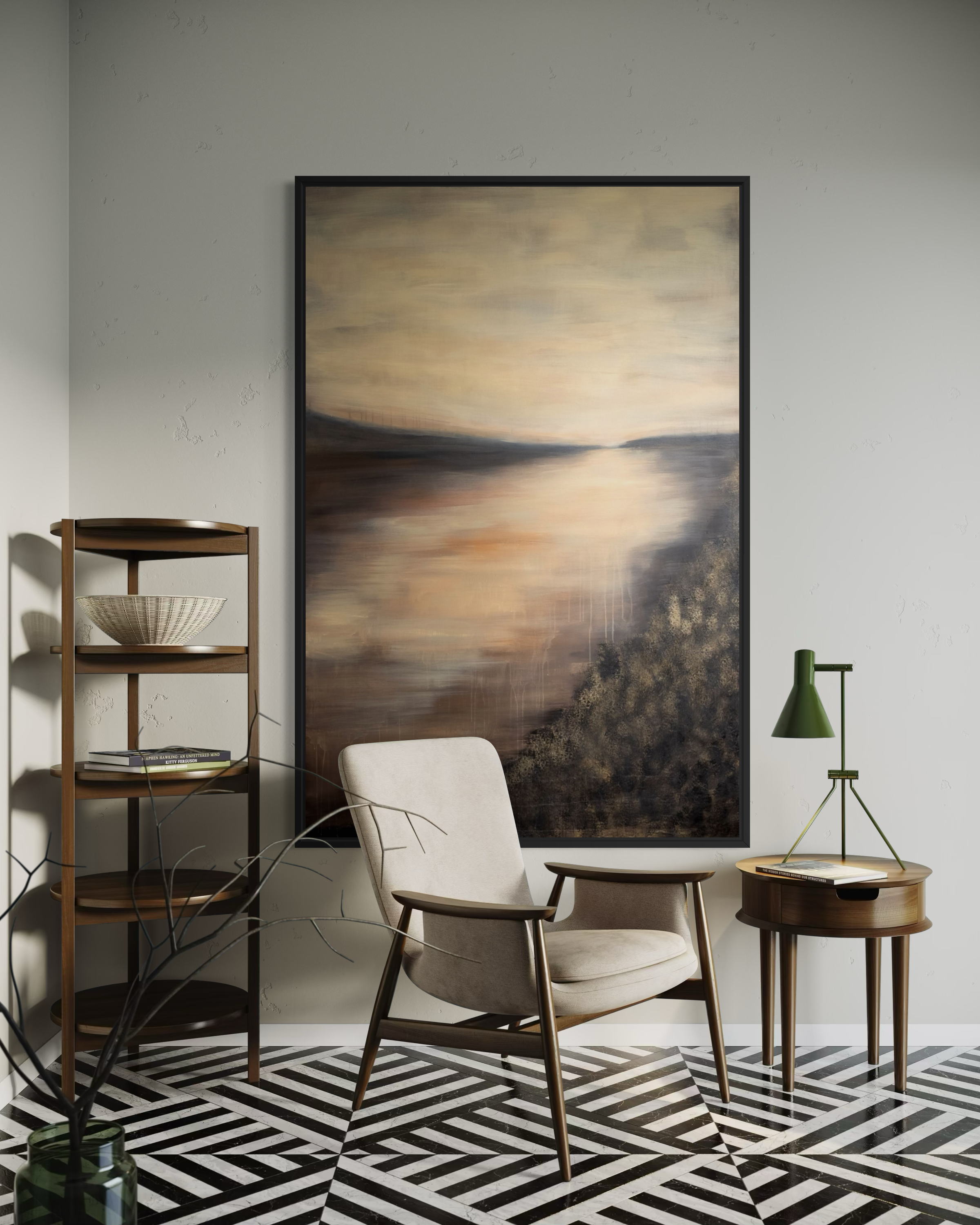 'The Long Way' Framed Matte Canvas Print
