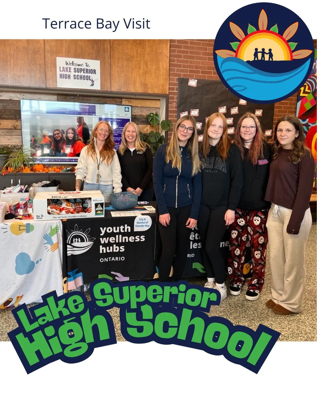Thank you for having us, Lake Superior High School!

The Thunder Bay &amp; District Youth Wellness Hub appreciates every opportunity to head out into the district. If any folks in the district of Thunder Bay are seeing this post and are interested in