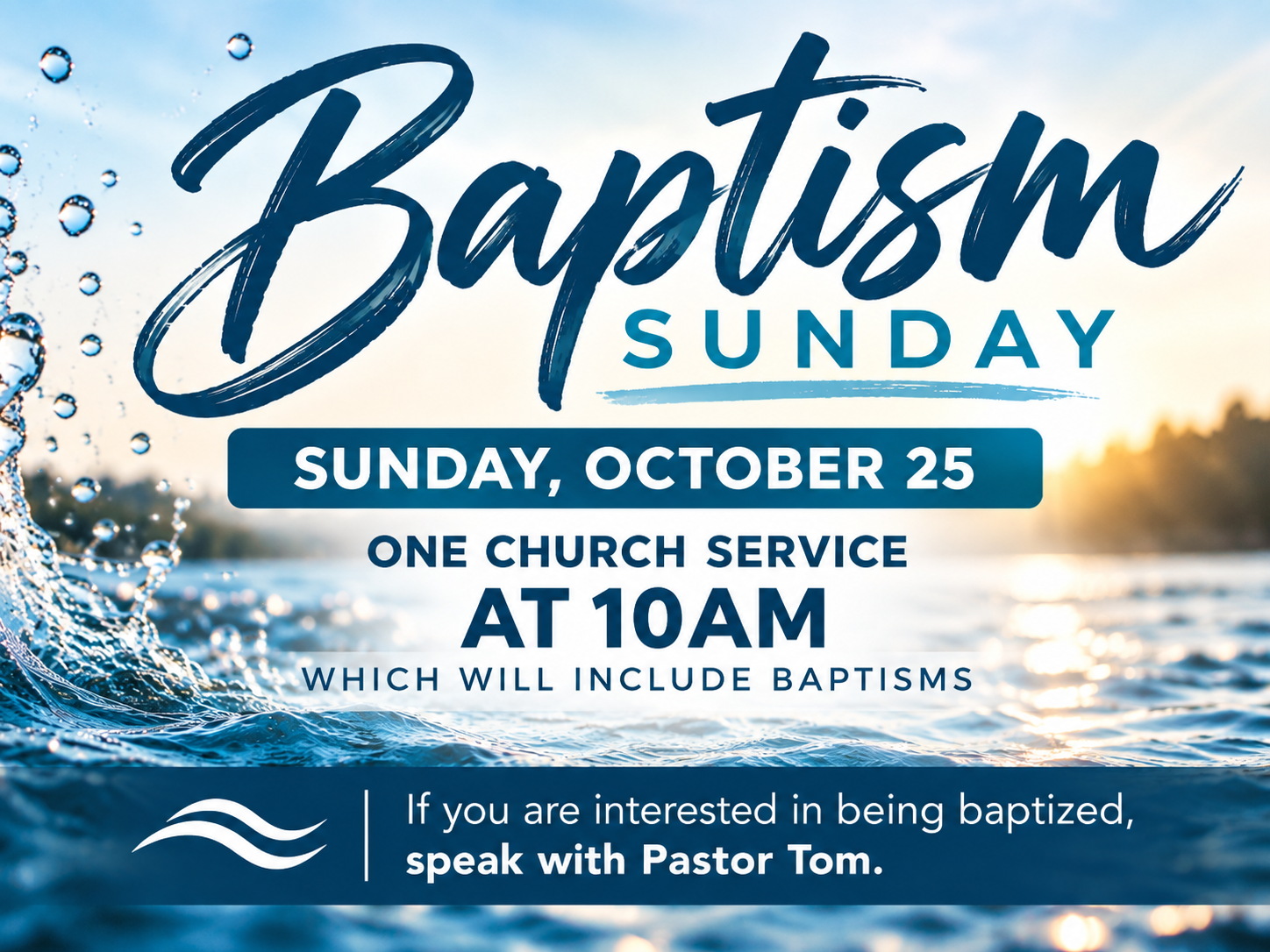 Baptism Sunday
