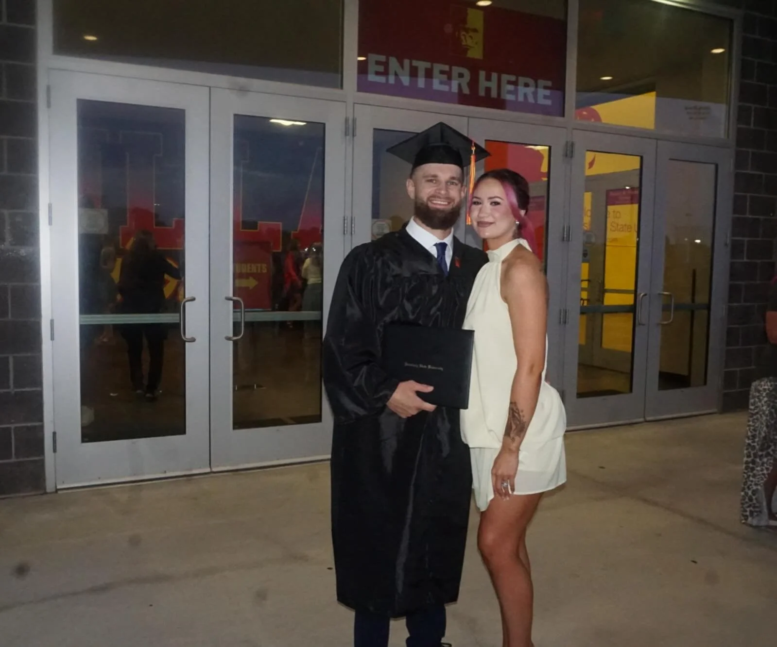 Everyone, meet my college educated husband! 🎓