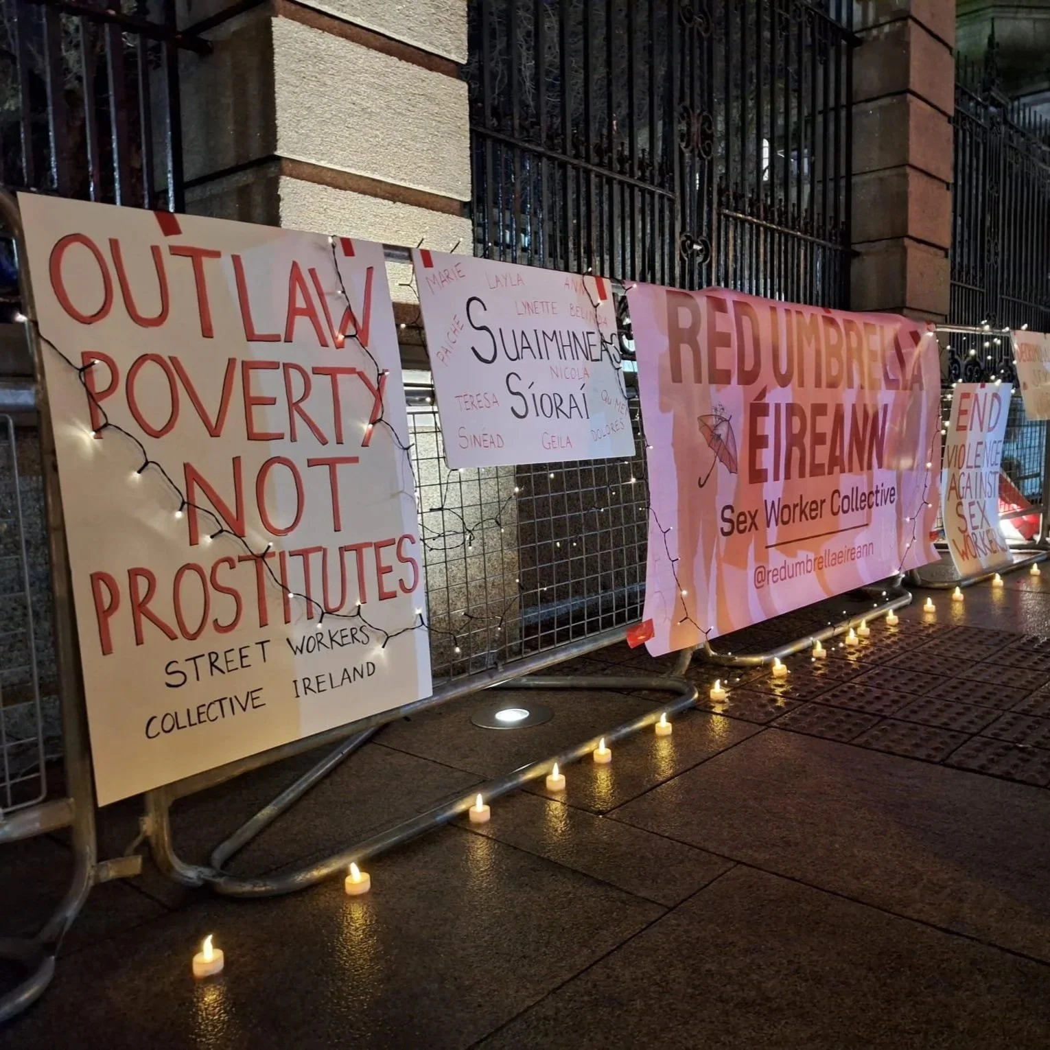 VIGIL AT THE DÁIL 17 DECEMBER