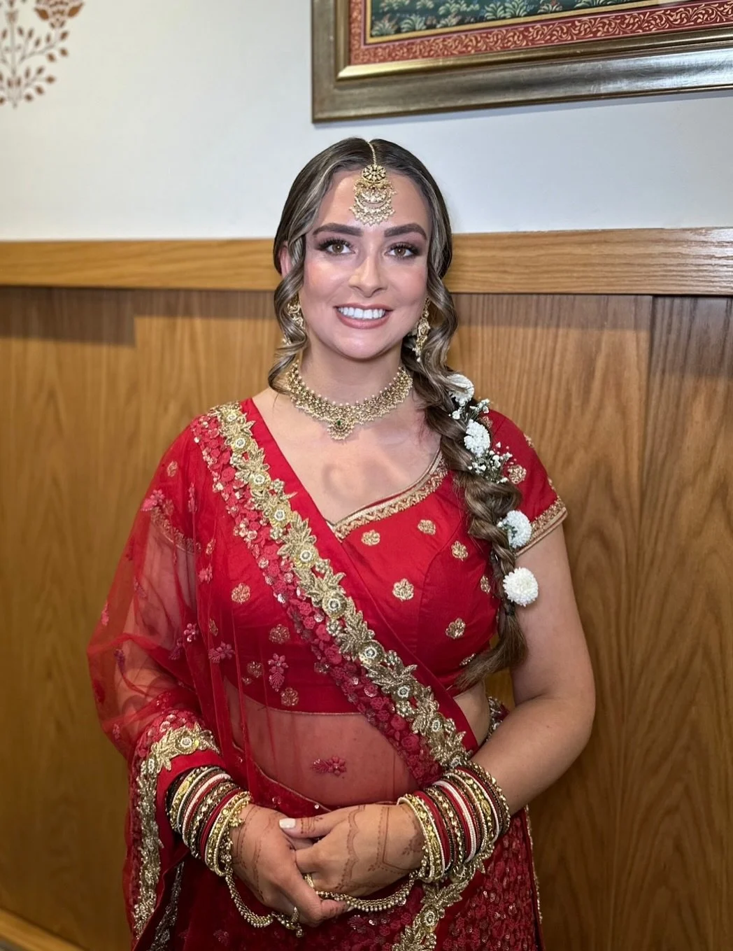 KELLY ♥️
For Kelly’s wedding day we created a long braid adorned with white florals to enhance the delicate details of her bridal look
A style that balances structure with romance - a modern classic✨
Venue @bhaktivedanta_manor 
#brid