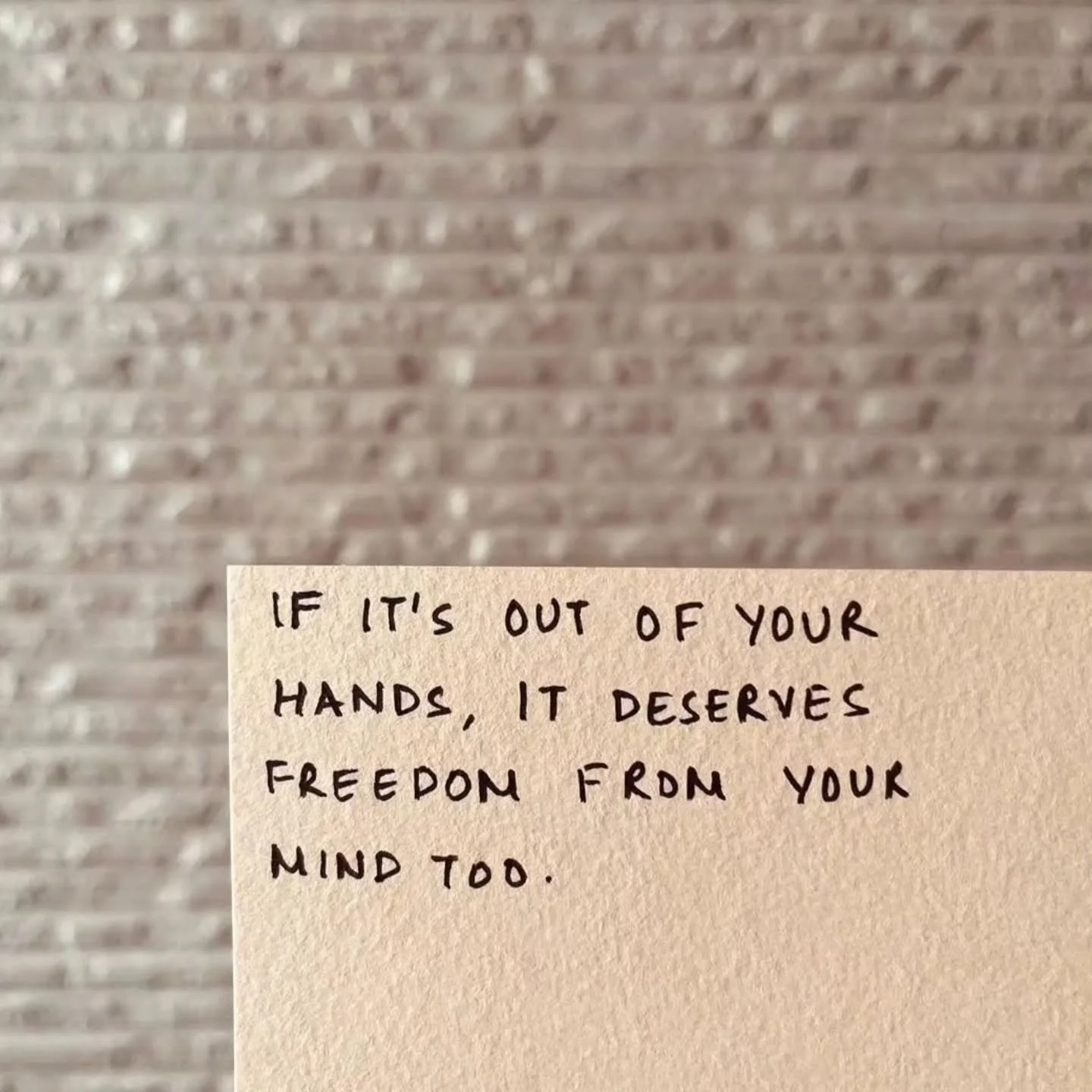 There is a reality that humans find challenging to accept - we cannot control everything. 

You might find that when you're overwhelmed or anxious, you subconsciously lean into a more controlling way of being. This can often add to that already overl