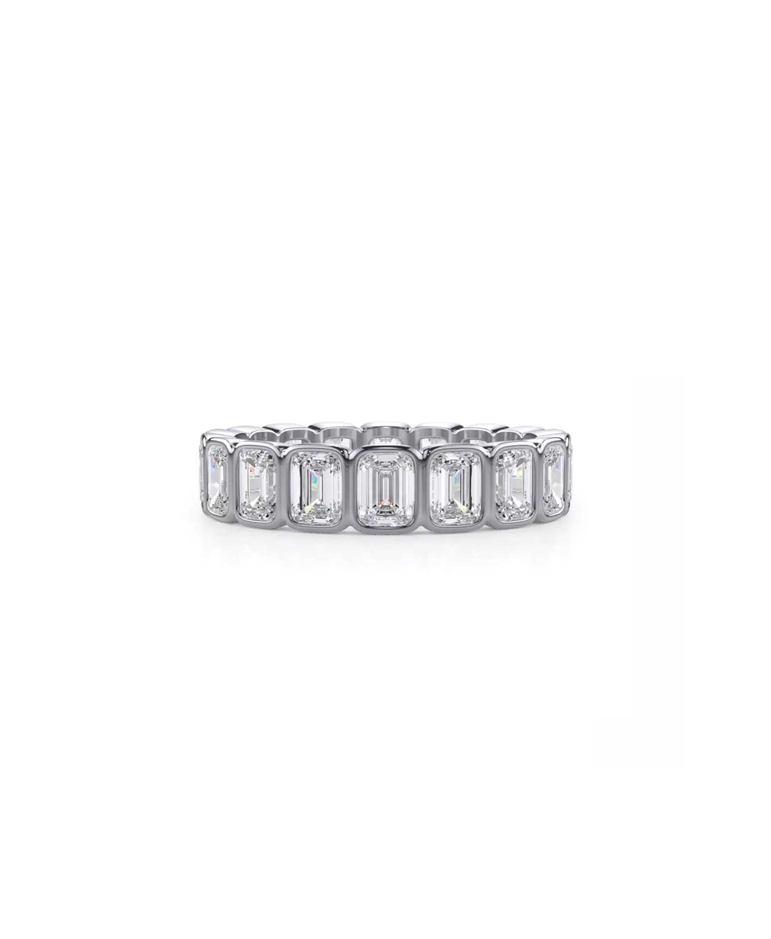 Bezel Emerald — Eternity Band