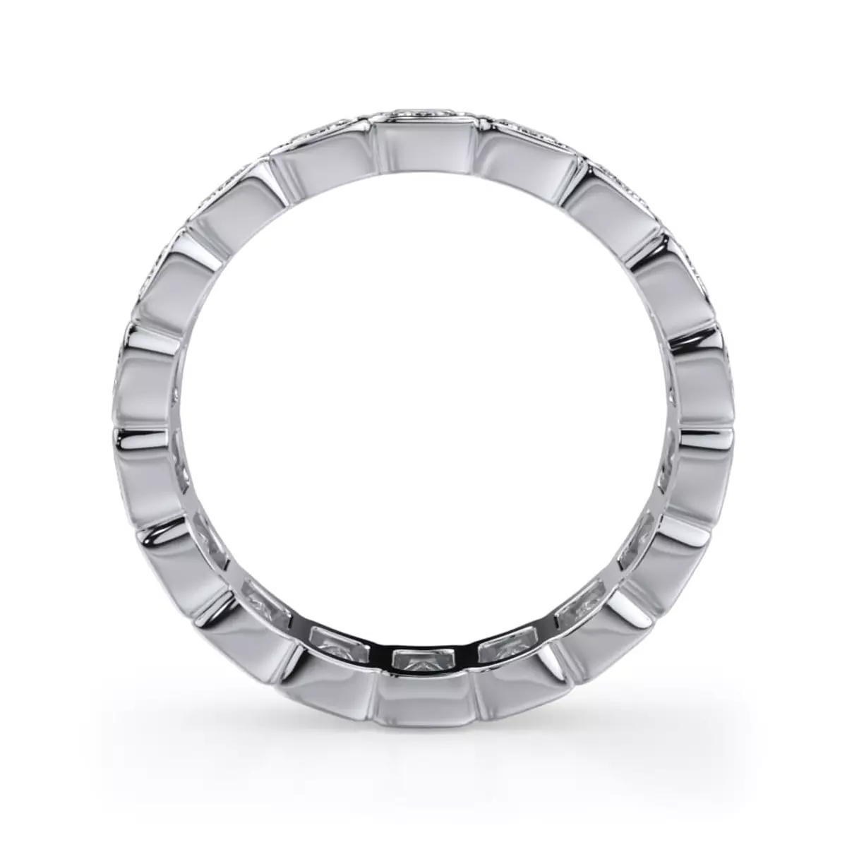 Bezel Emerald — Eternity Band