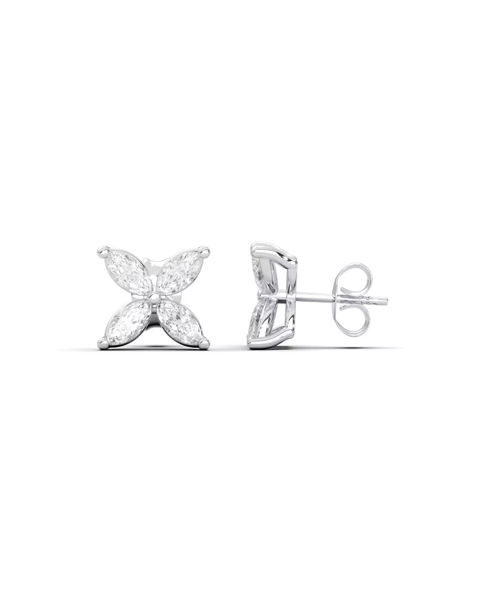 V Diamond Studs