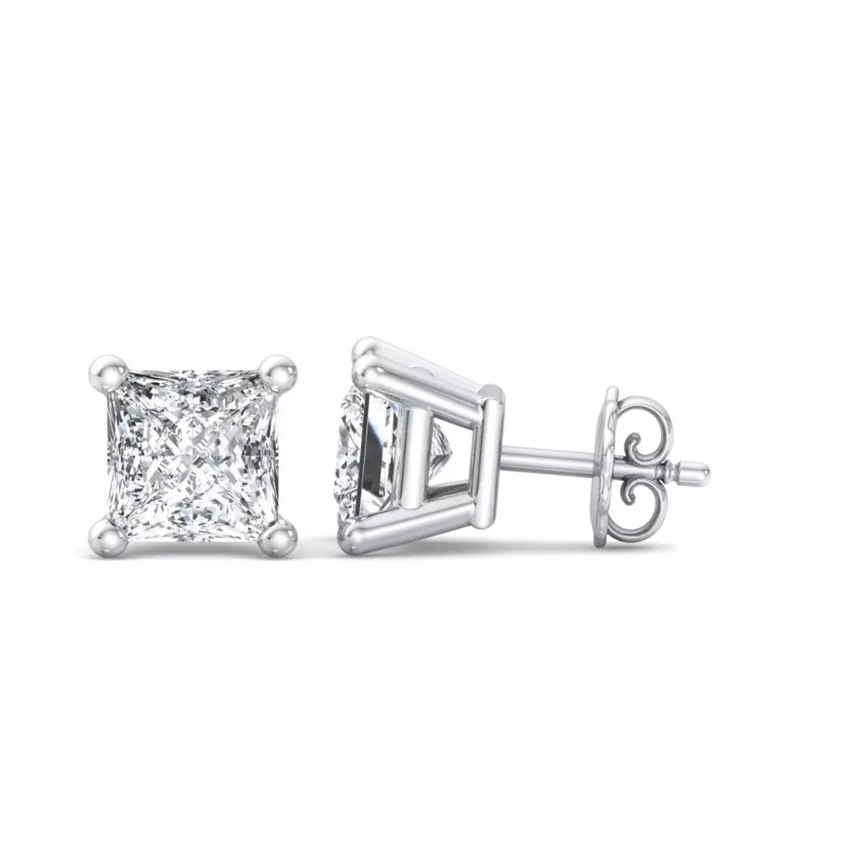 Princess Diamond Studs