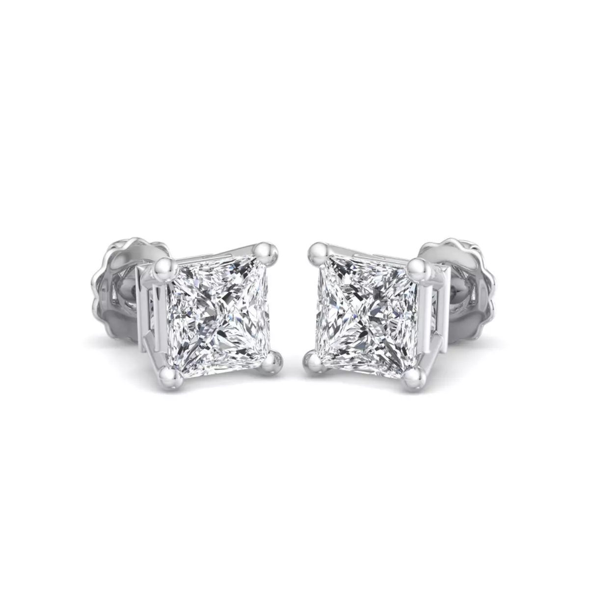 Princess Diamond Studs