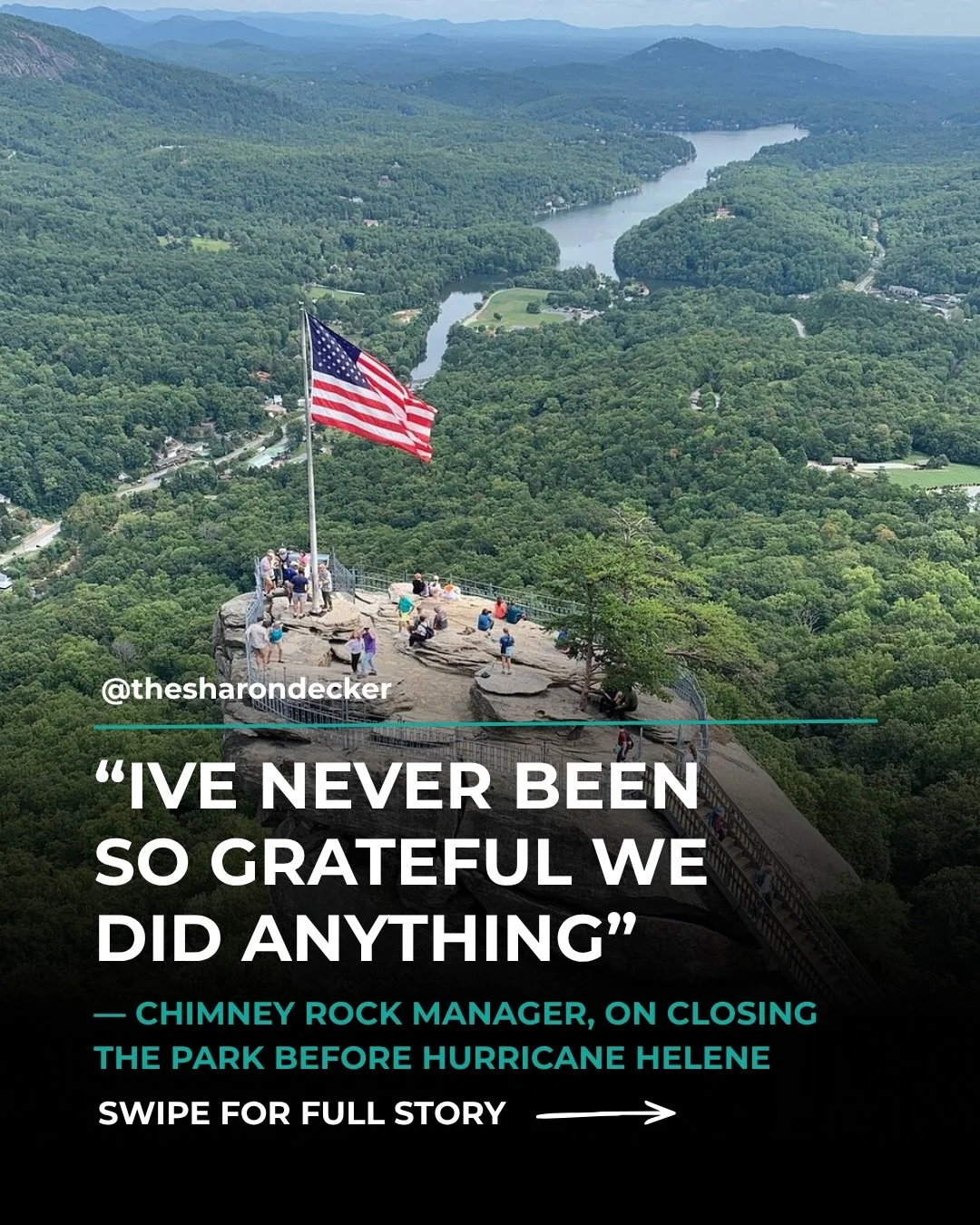Chimney Rock State Park is fully open after Hurricane Helene &mdash; and the story of how they got here is one you need to hear.

Emily Walker, 21-year General Manager of Chimney Rock State Park, sits down with me this Wednesday on the Tapestry Colla