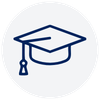 Graduation cap icon
