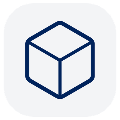 Line drawing of a three-dimensional cube