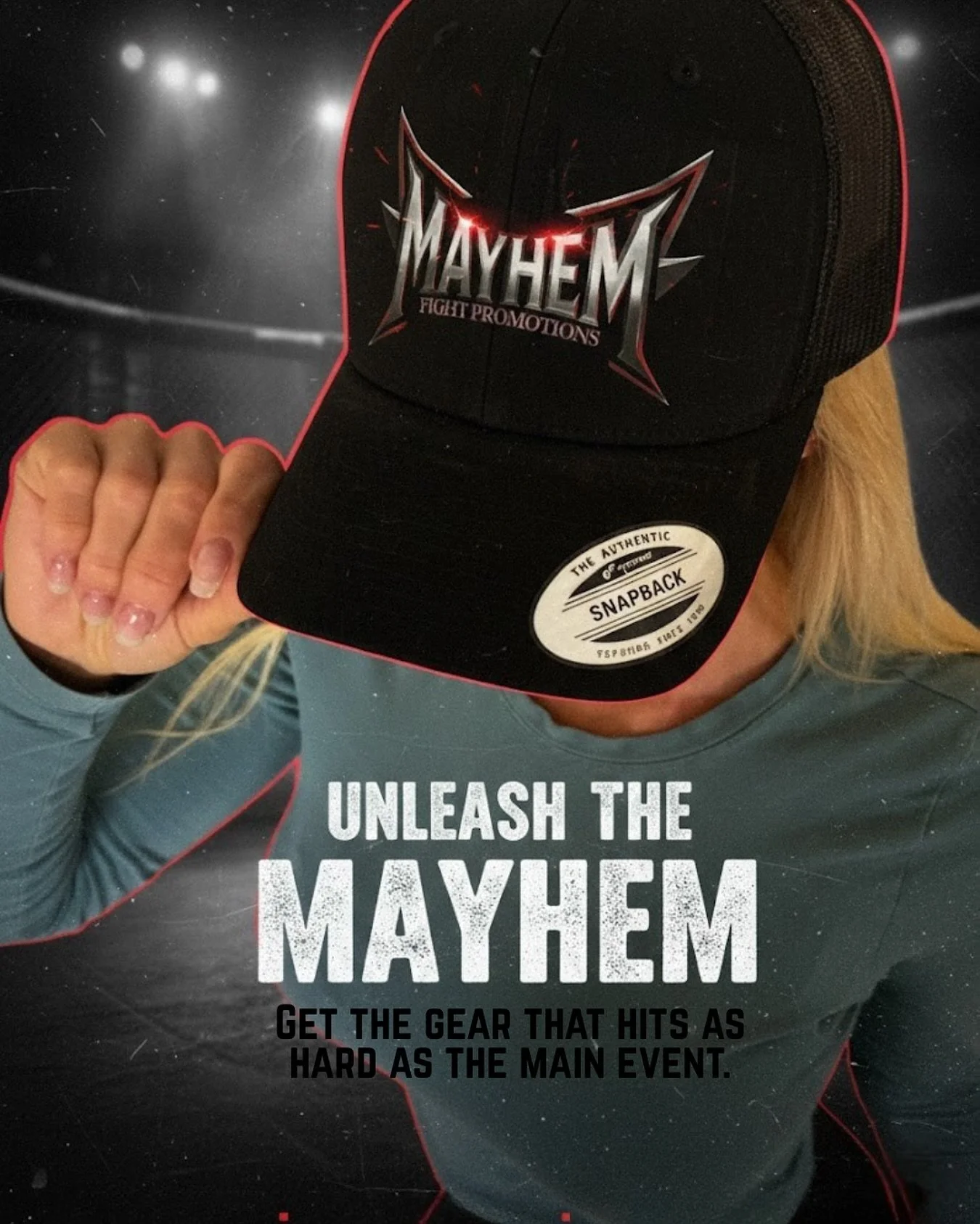Main Event Energy. 🌪️✨
They say don&rsquo;t seek the storm&mdash;become it. It&rsquo;s time to stop watching from the sidelines and finally Unleash the Mayhem. 🥊🔥
Whether you&rsquo;re cageside or catching the highlights, do it in the gear that hit