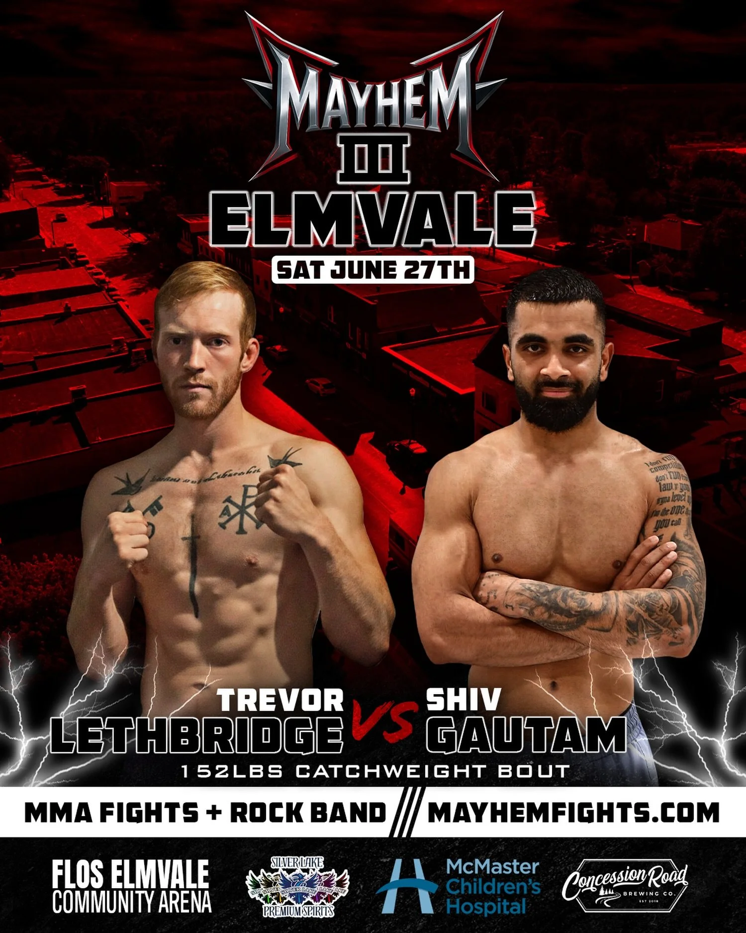 Trevor Lethbridge vs Shiv Gautam 🔥 Top prospects clash in Elmvale!

Lethbridge heads into the @MayhemFights cage with 2 victories via finish including a big knockout ⚔️ In his way is the undefeated Gautam, looking to keep his record perfect and cont
