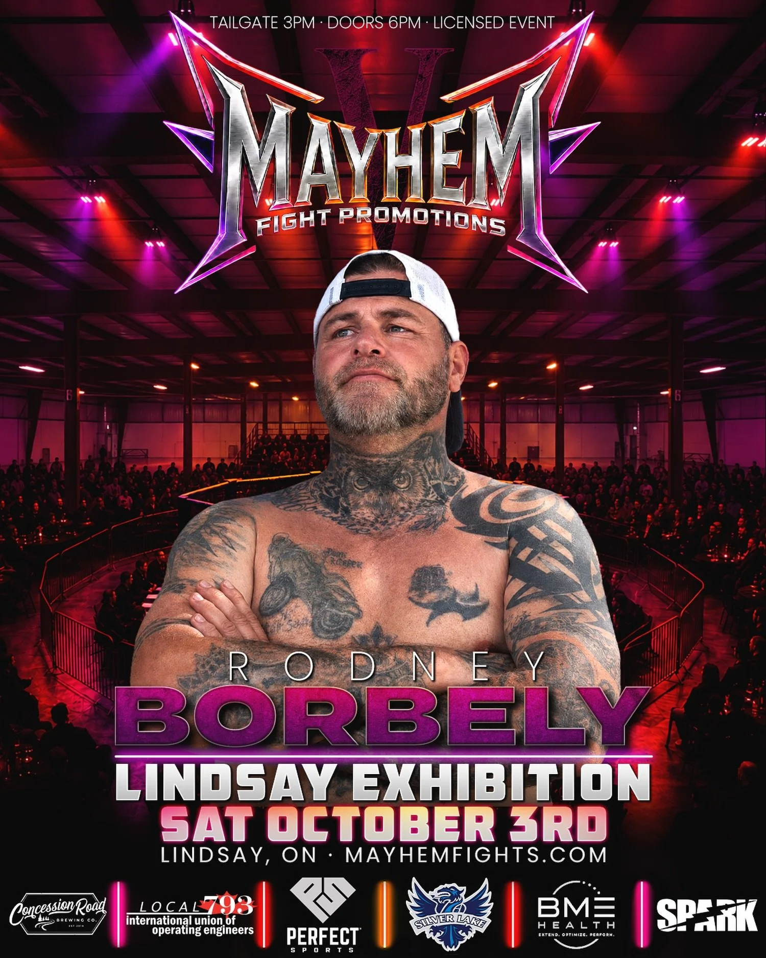 Rodney Borbely is ready to put on a show @MayhemFights on October 3rd 🔥 With two victories already under his belt and a strong boxing background, @RodBorbely81 heads to Lindsay hunting win number three in the Mayhem cage!

Get Your Tickets Now at 🎟