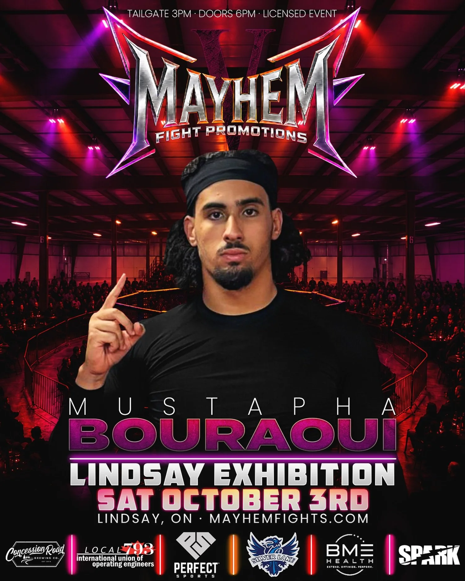 Montreal&rsquo;s Mustapha Bouraoui is ready to make his MMA debut inside the @MayhemFights cage on October 3rd 🔥 A new challenger enters the mix as Bouraoui heads to Lindsay ready to take on his first test and make his presence felt at the Lindsay E