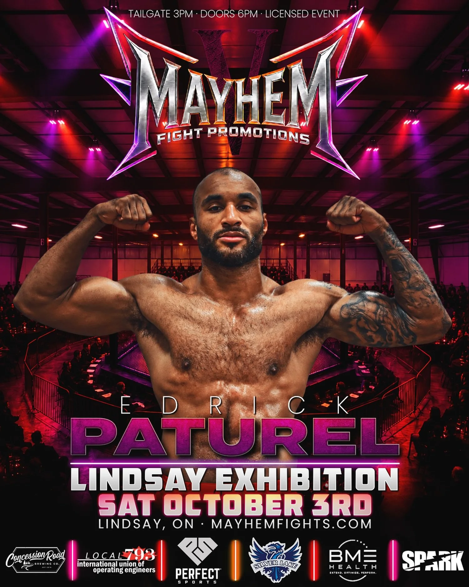 Edrick Paturel is coming to @MayhemFights on October 3rd 🔥 Coming into Lindsay with 2 victories to his name and representing Montreal&rsquo;s Tristar Gym, Paturel is looking to make an immediate impact in the Mayhem and earn a big victory at the Lin