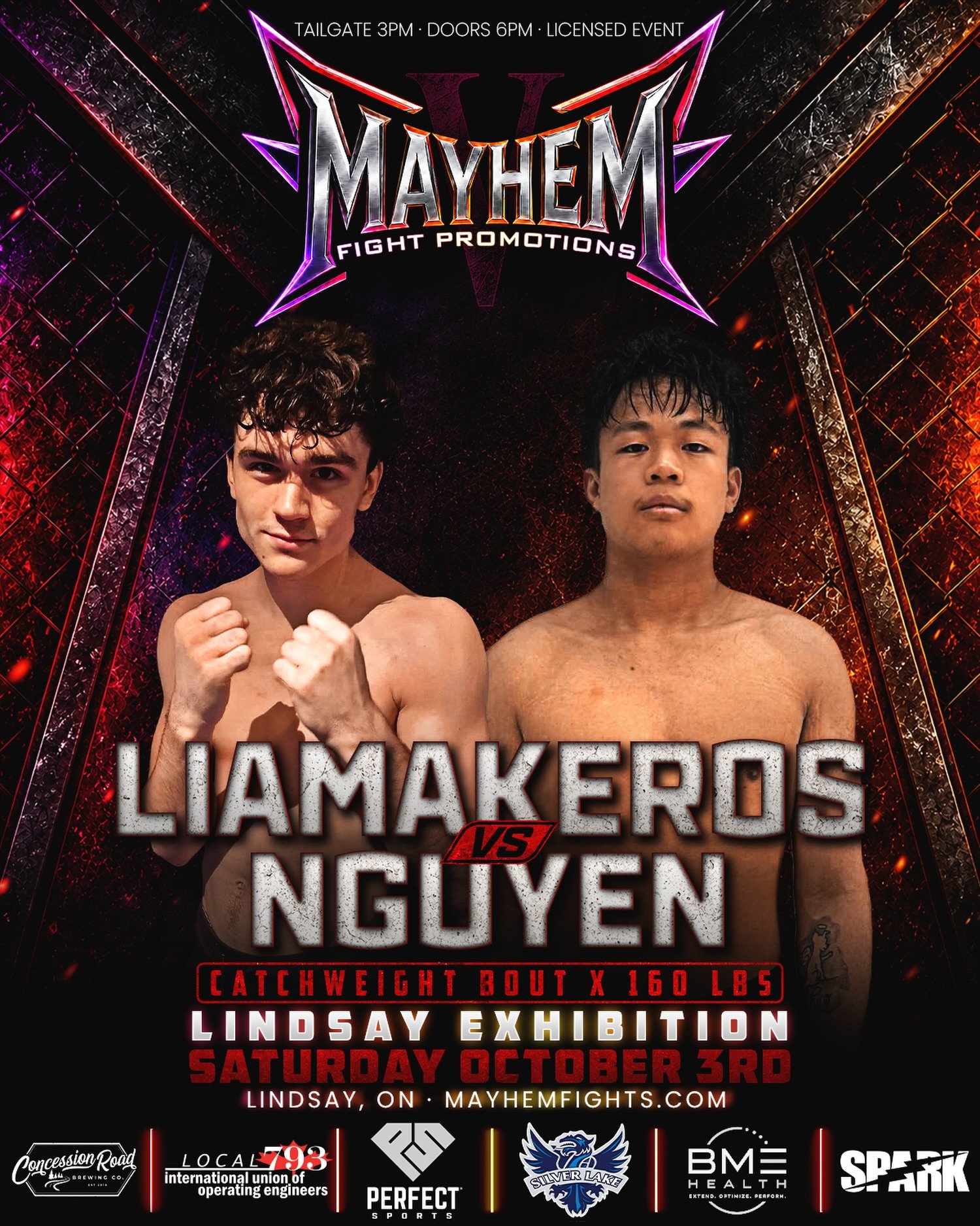 Thomas Liamakeros vs. Johnathan Nguyen 🔥 Two new faces collide when @MayhemFights takes over the Lindsay Exhibition on October 3rd!

@ThomasLiamakeros and @FinalPopulation both step into the Mayhem cage for the first time, each looking to seize the 