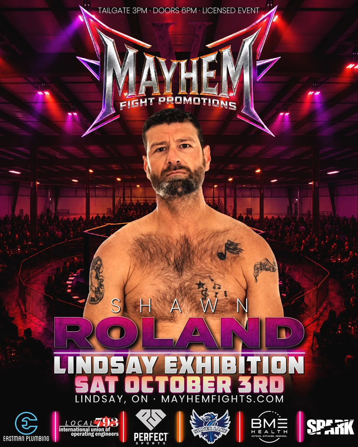 Shawn Roland is ready to make his MMA debut inside the @MayhemFights cage on October 3rd 🔥 After years of training, Roland heads to Lindsay ready to finally put his skills to the test under the bright lights and make a statement!

Get Your Tickets N