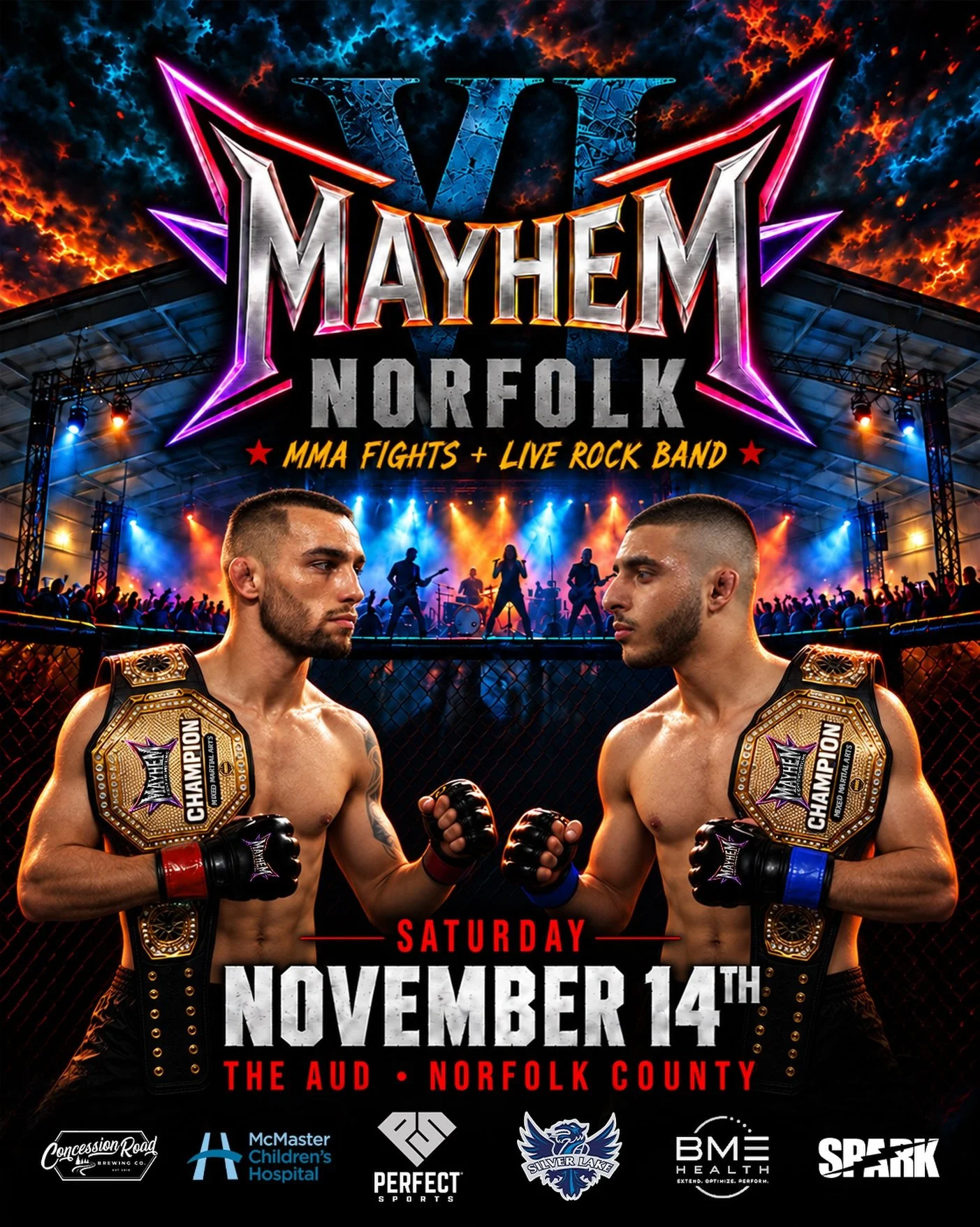 This is not a warning ⚠️ The biggest fight of the year is coming to Norfolk as two champions face off!

Lightweight Champion @ChristopherBalodis defends his title against Featherweight Champion @RagnarMMA_ in a historic champ vs. champ showdown 🏆⚔️?