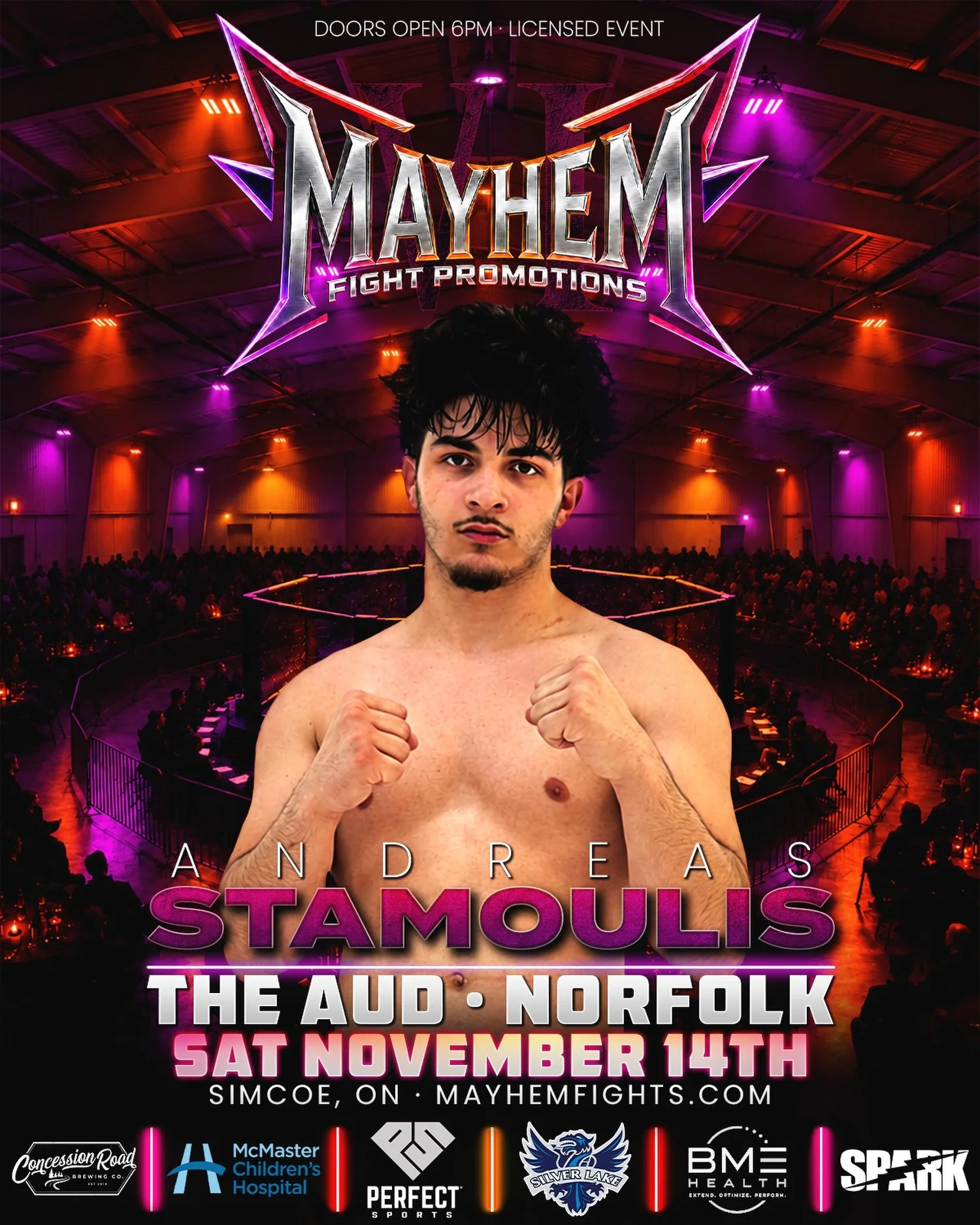 Andreas Stamoulis is coming to @MayhemFights on November 14th 🔥 A new face joins the Mayhem lineup as Stamoulis heads to Norfolk ready to put his skills to the test and make a statement in his first appearance inside the Mayhem cage! 

Get Your Tick