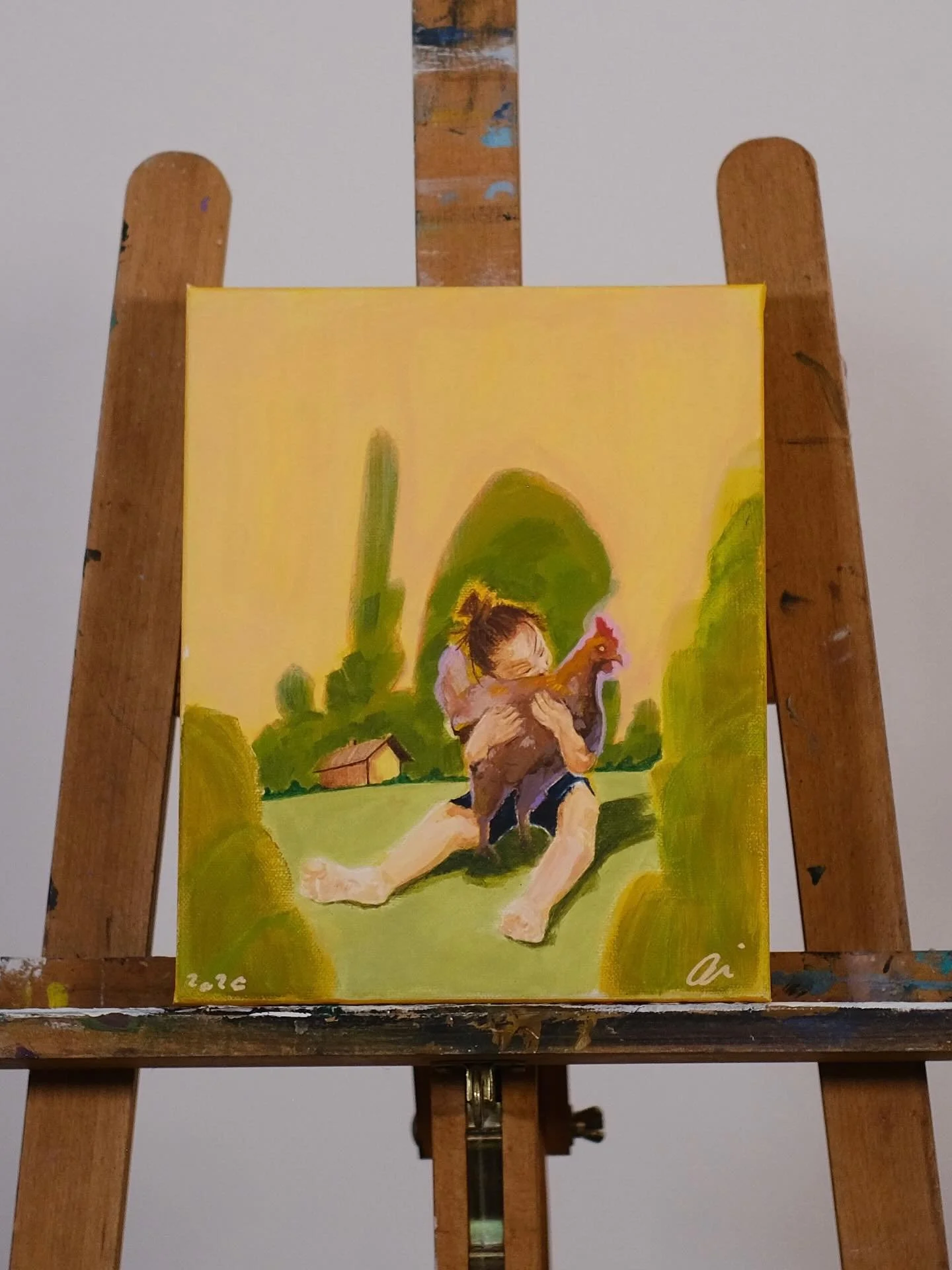 Elle est douce et enivrante, cette chaleur qu&rsquo;enveloppe le ciel et qui m&rsquo;invite &agrave; l&rsquo;enlacer. 

Expo Souvenirs d&rsquo;un temps :
Chaleur d&rsquo;&eacute;t&eacute; 30 x 24 acrylique sur toile.

#acrylicpainting #summerart #art