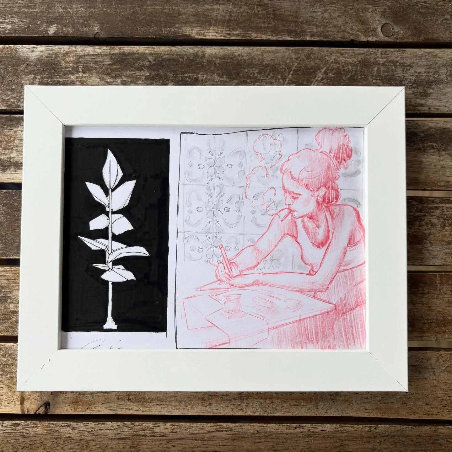 Croquis par ci, croquis par l&agrave;&hellip; Une id&eacute;e germe, puis on la laisse pousser sur le papier 🌱

`#croquis #processuscr&eacute;atif #dessinrapide #sketchbook #artcontemporain germe croquifulgurant artistavie`