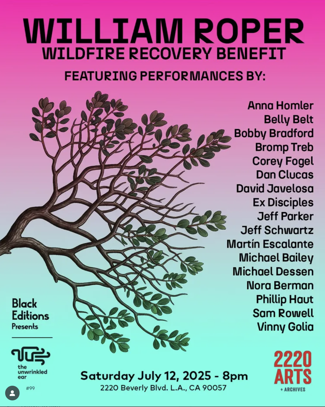 William Roper Relief Benefit Concert