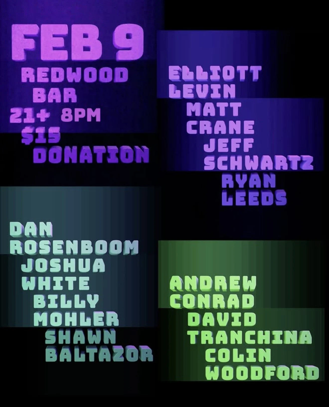 Redwood Bar Presents...