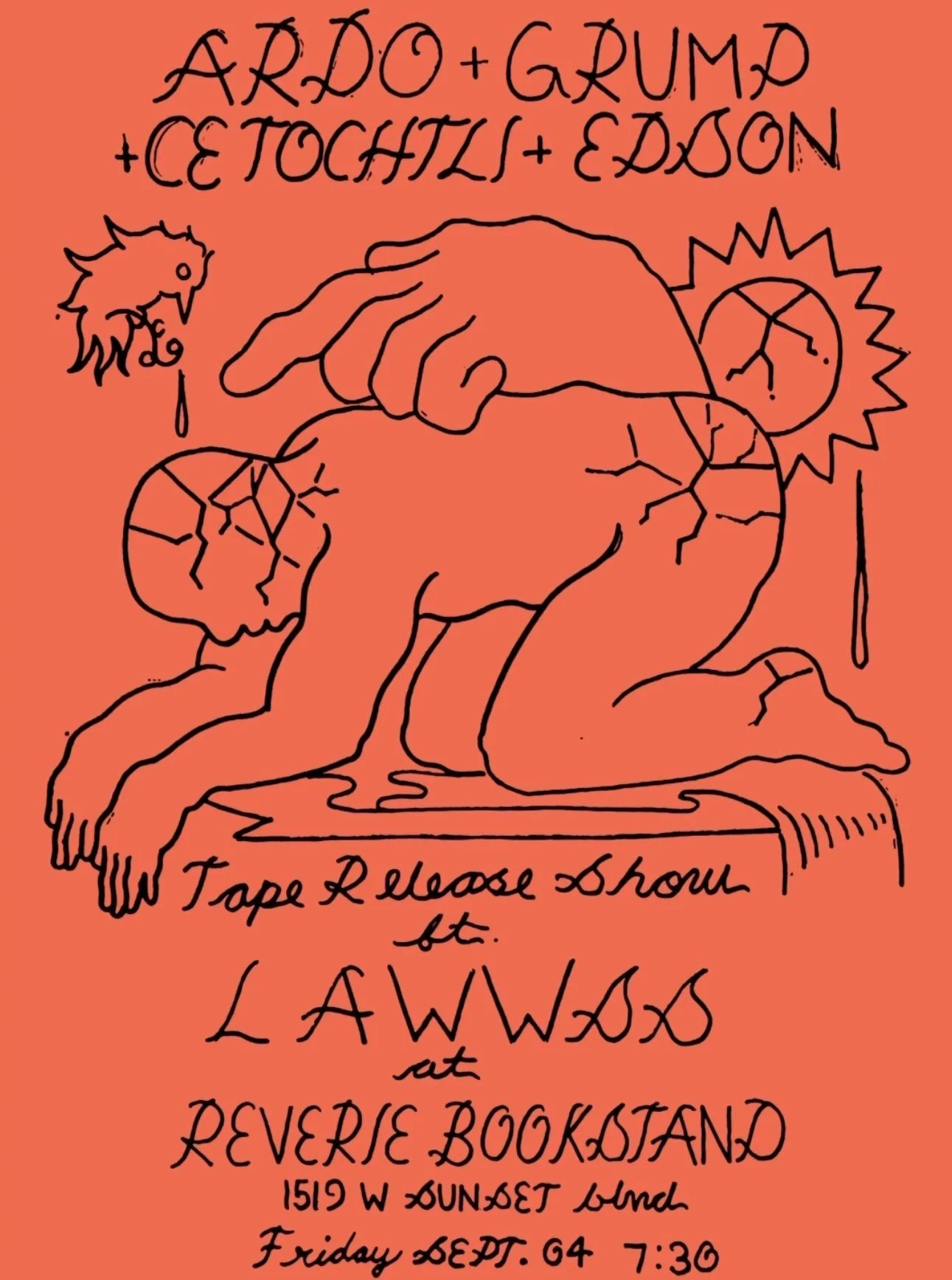 Tape Release show ft. LAWWSS at REVERIE BOOKSTAND