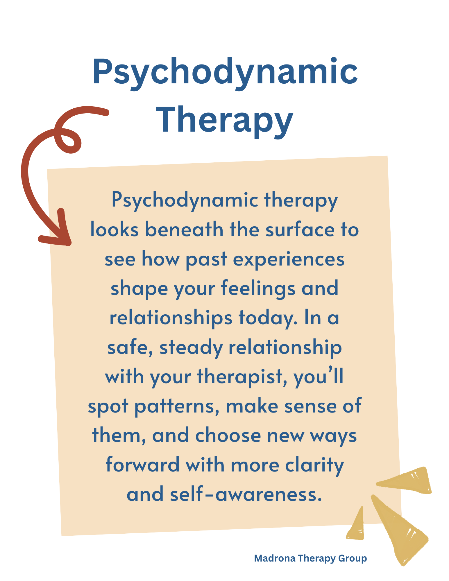 Psychodynamic therapy in Orange County, CA — Madrona Therapy Group; insight-oriented counseling to understand patterns and relationships.