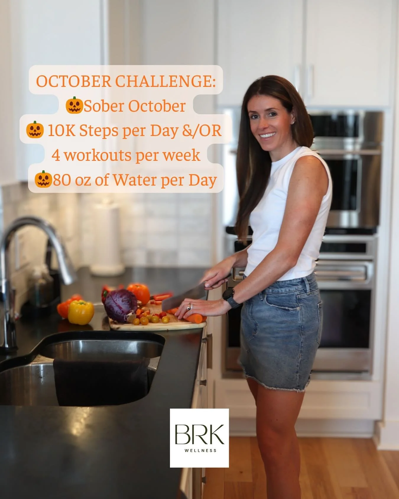 👻✨OCTOBER CHALLENGE ✨👻

This month I&rsquo;m challenging myself to:
🚫 No booze 
🚶&zwj;♀️ 10k steps a day &amp;/OR 4 workouts a week 💪
💧 80 oz of water 

Who wants to do it with me?! Drop a 🙋🏻&zwj;♀️ and tag your accountability buddy if you&rs
