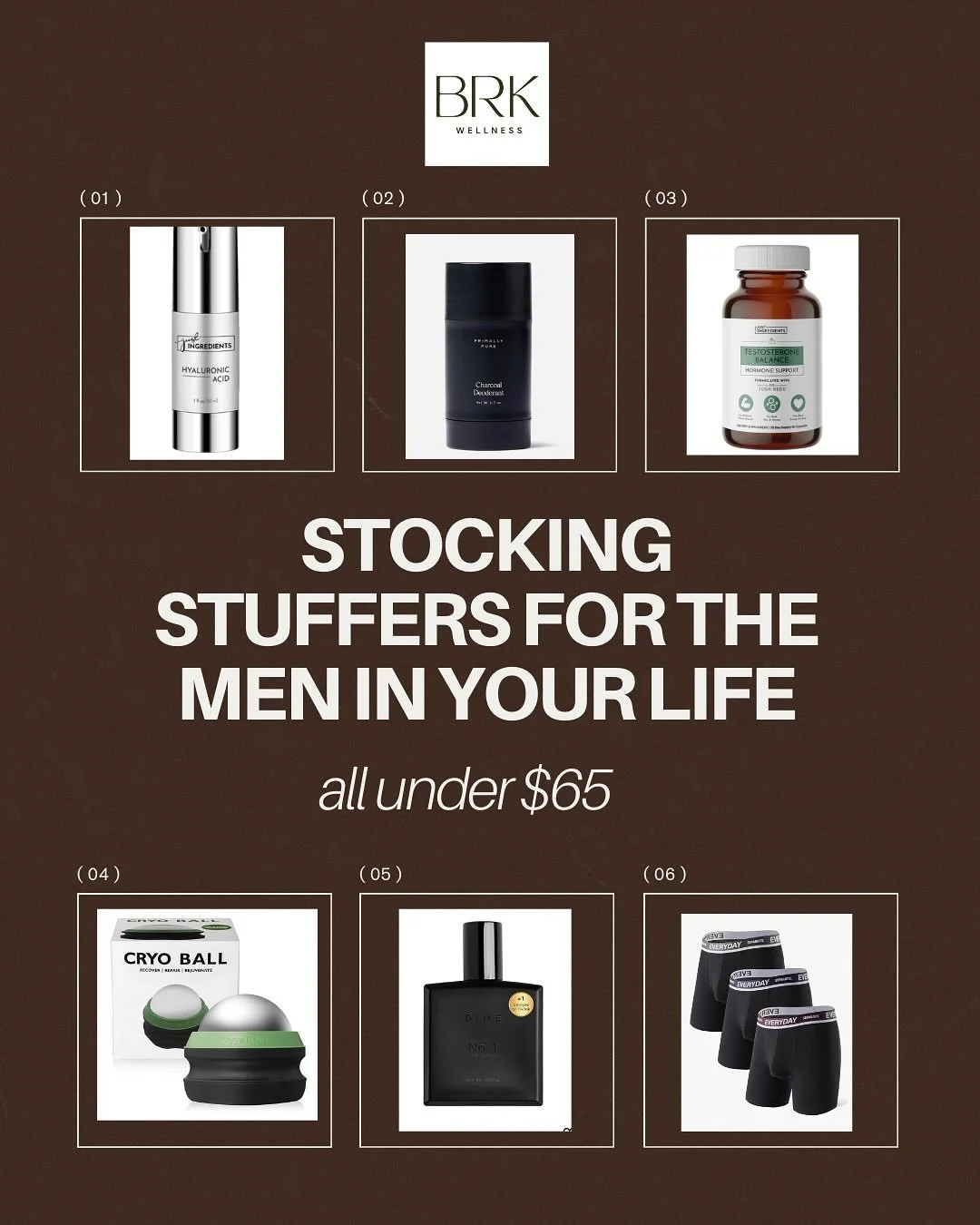 Stocking stuffers for the men in your life 🎁 all under $65 (&amp; non-toxic 😉)

If you&rsquo;re a last-minute shopper 🙋&zwj;♀️ this one&rsquo;s for you.
 These are easy, thoughtful gifts he&rsquo;ll actually use &mdash; no guessing required.

✔ cl