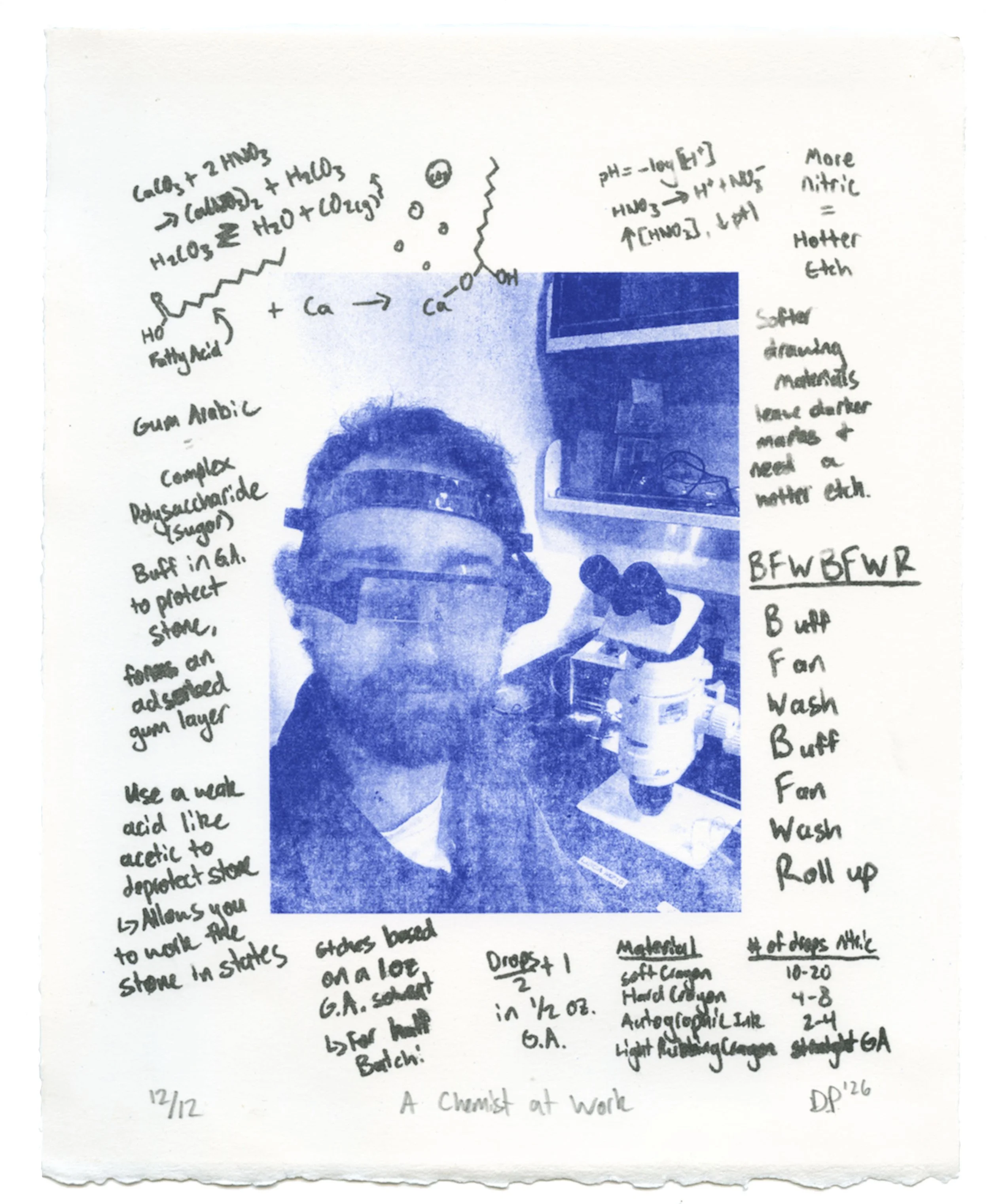 "A Chemist at Work" by Derek Popple