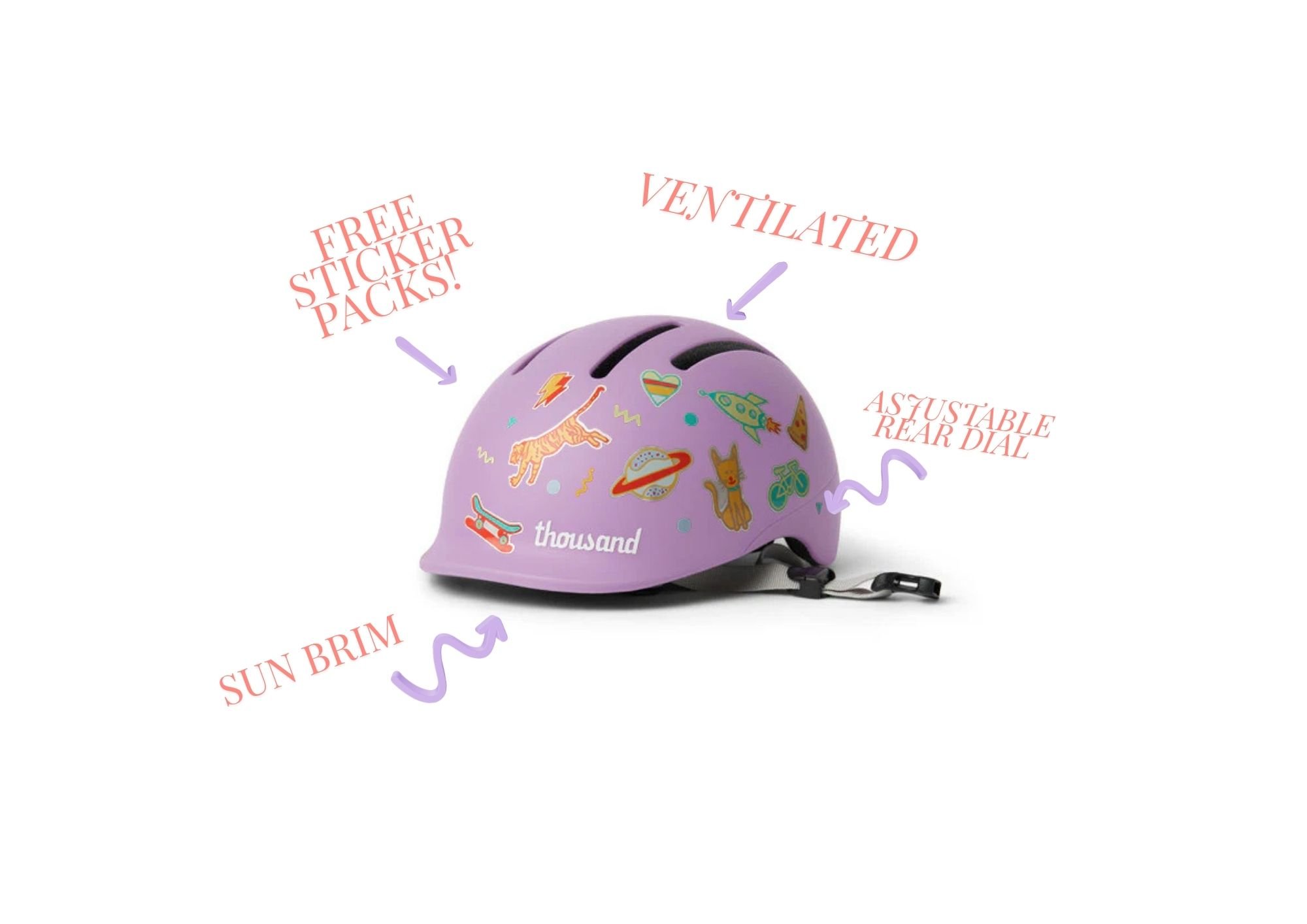 Thousand Toddler Helmet - Power Purple