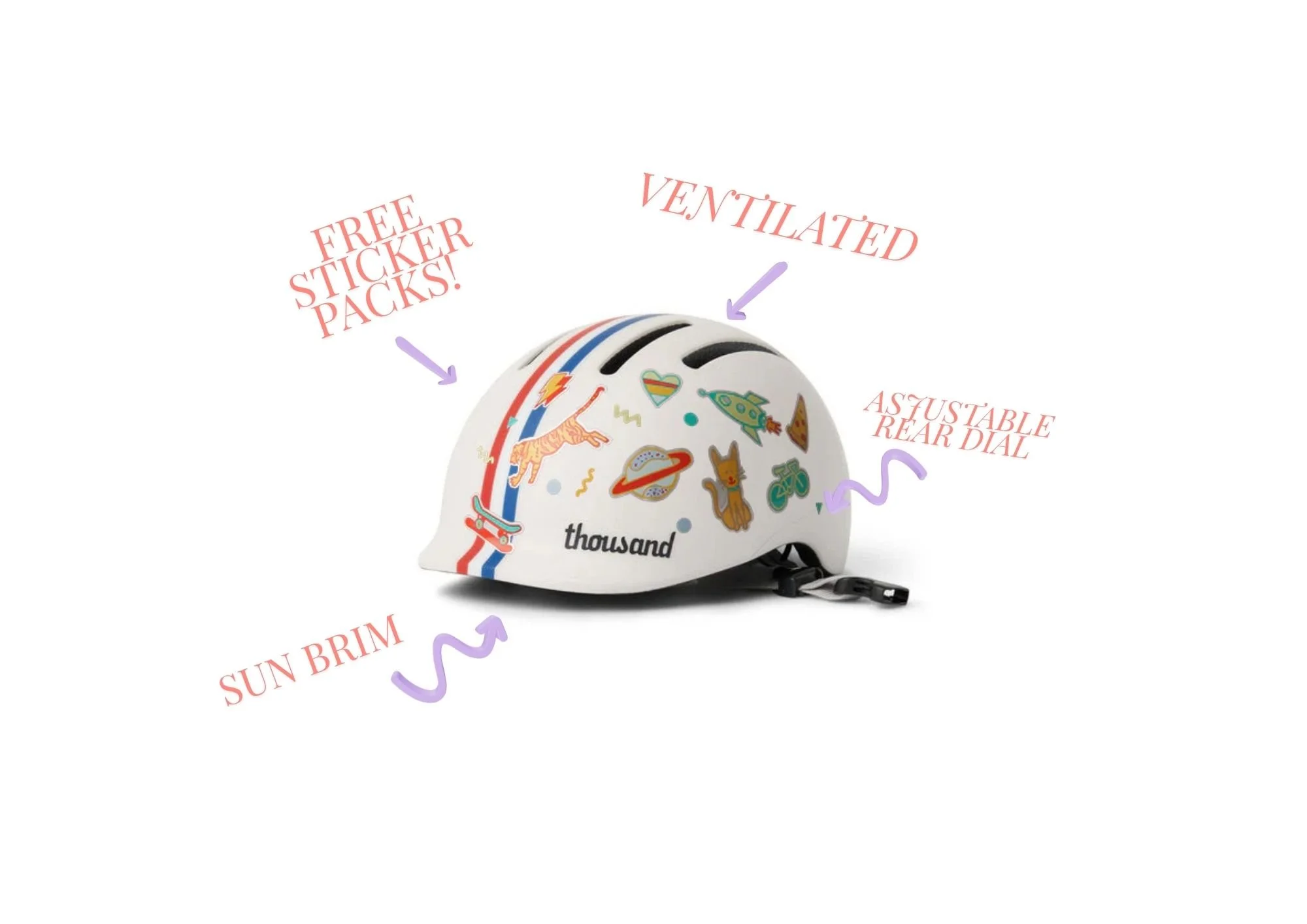 Thousand Toddler Helmet - Speedway Creme