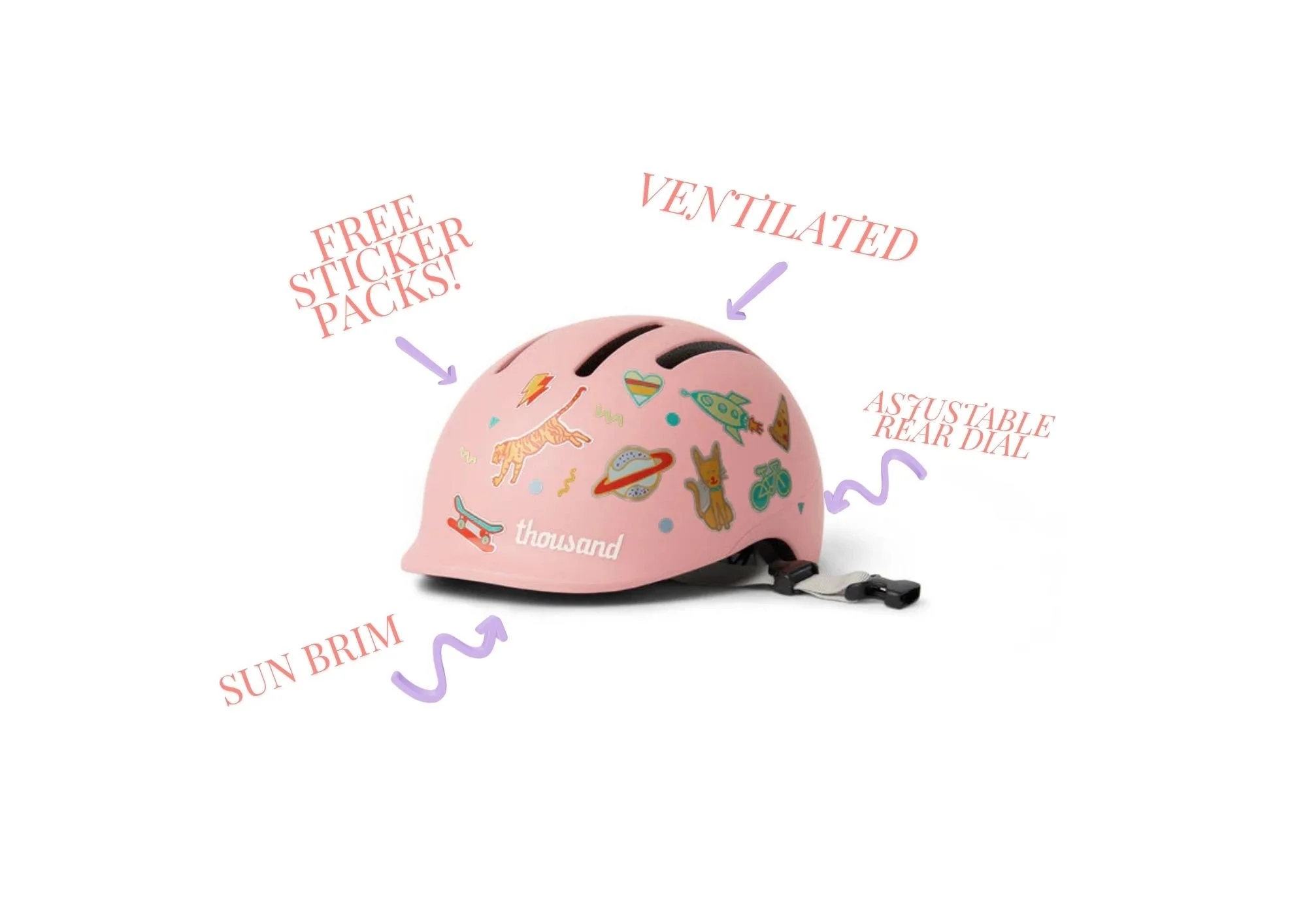 Thousand Toddler Helmet - Plush Pink