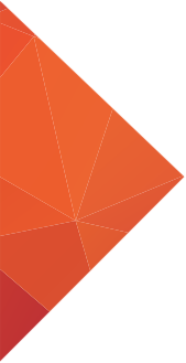 Abstract geometric pattern with various shades of orange and red