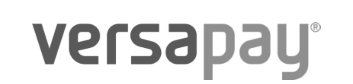 VersaPay logo in gray and black font