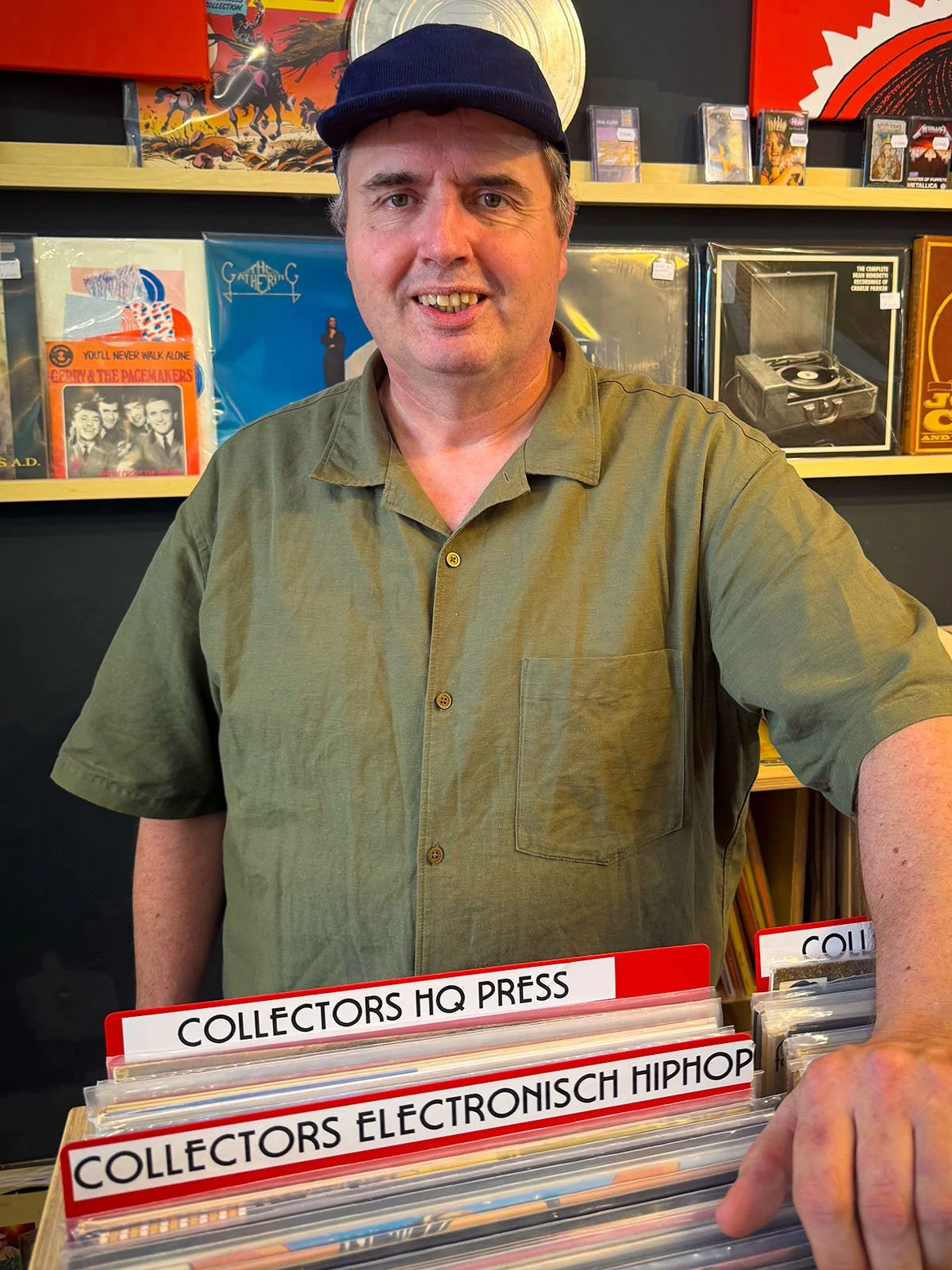 Anton Speijers, owner of Anton Speijers Platen, a vinyl store in Amsterdam, Netherlands.