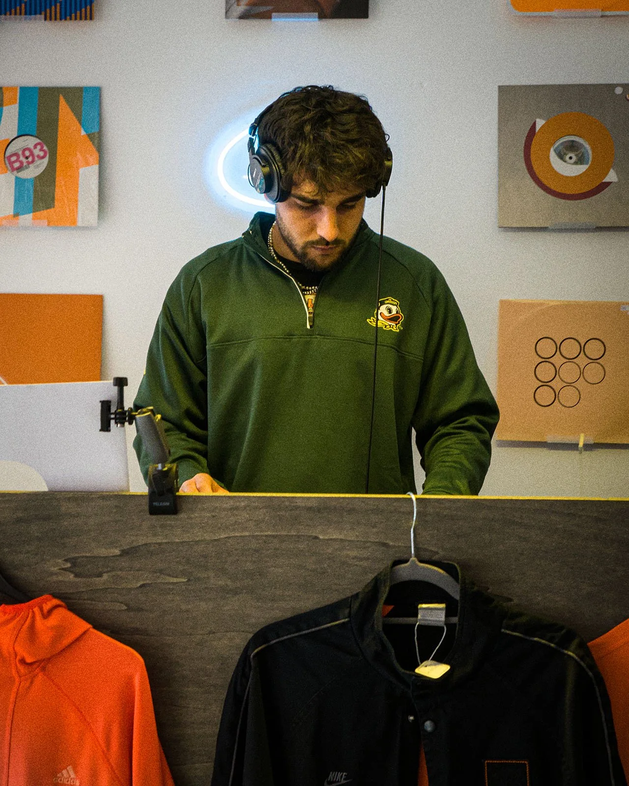 Gauthier, owner of GOT.DRIP Streetwear and Records, a vinyl and clothing store in Amsterdam, Netherlands.