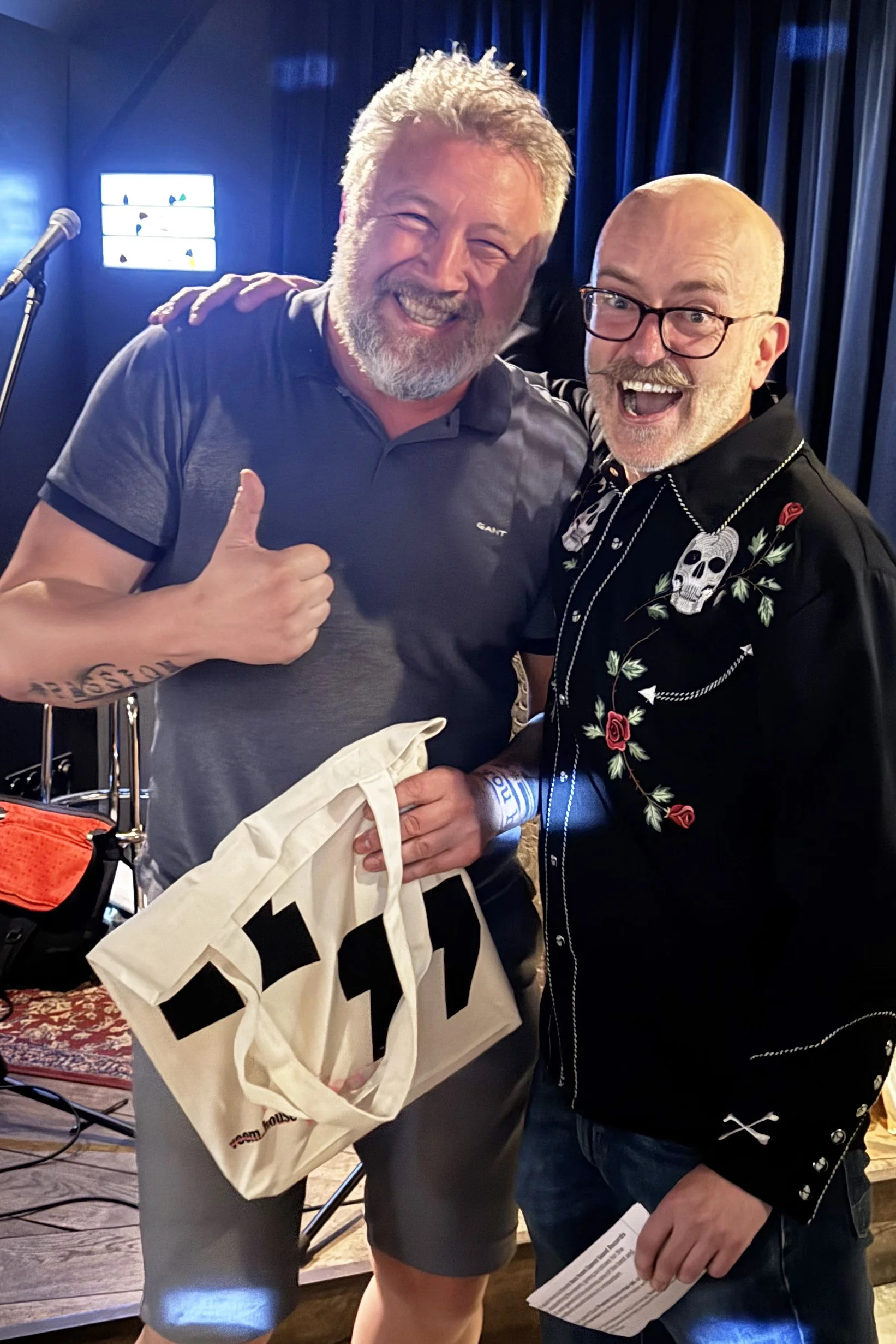 A prize winner from our quiz at the first Amsterdam Vinyl Club