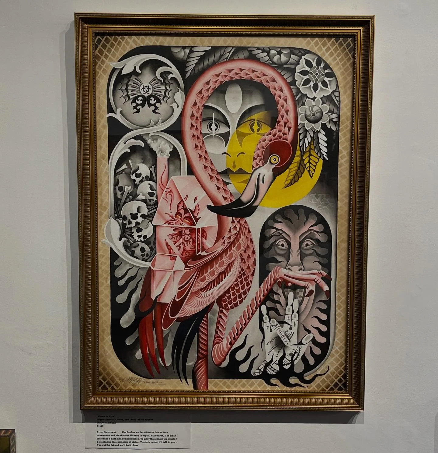 Original works submitted first Wild Times 2025. Peep pricing on gallery tags 👀 - red dots mean sold and NFS means &lsquo;not for sale&rsquo; credited artists tagged