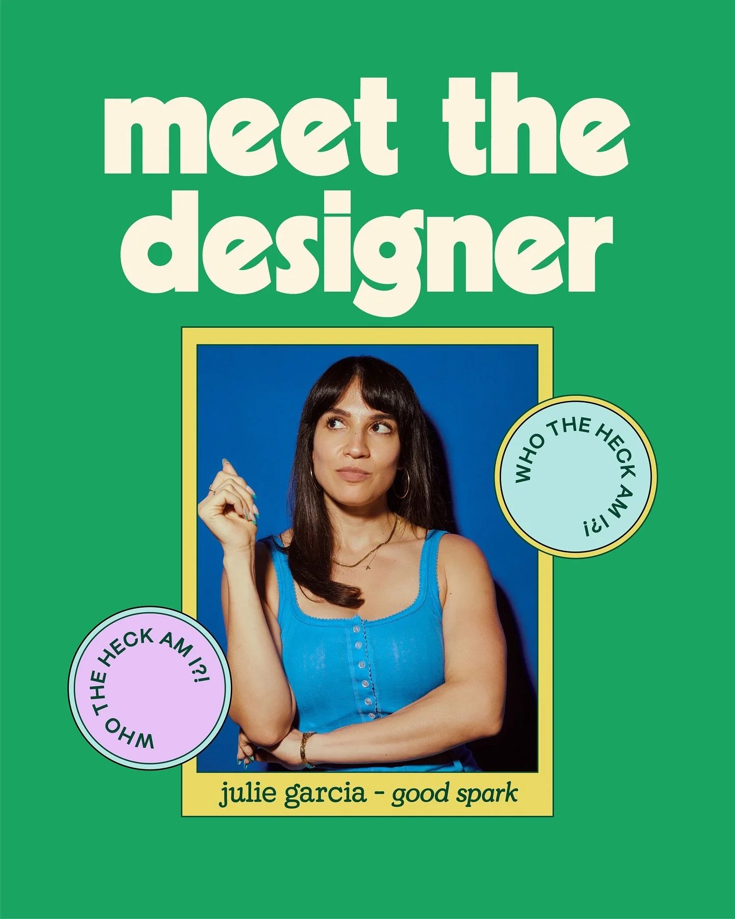 MEET THE DESIGNER 💫hiiii, I&rsquo;m Julie - the color enthusiast behind Good Spark Creative Design ✨

I wanted to share a bit about myself because it&rsquo;s so easy to forget there&rsquo;s an actual human behind the account! 

I build bold, joyful 