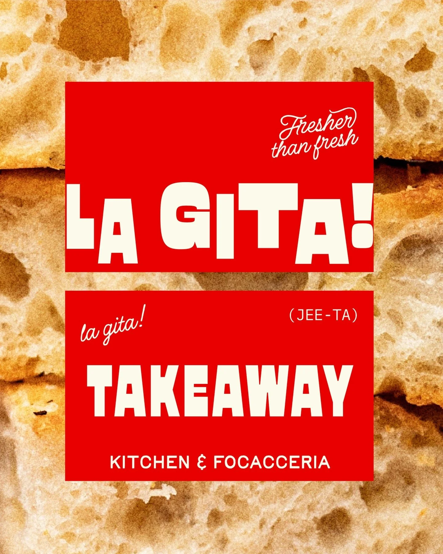 CLIENT SPOTLIGHT: LA GITA! Kitchen and foccaceria 🤤🤤🤤

This sweet family run business was so fun to bring to life! La Gita is an ode to the places theyve been and the meals that struck them with joy. The menu is simple, bold, rooted in flavor, def