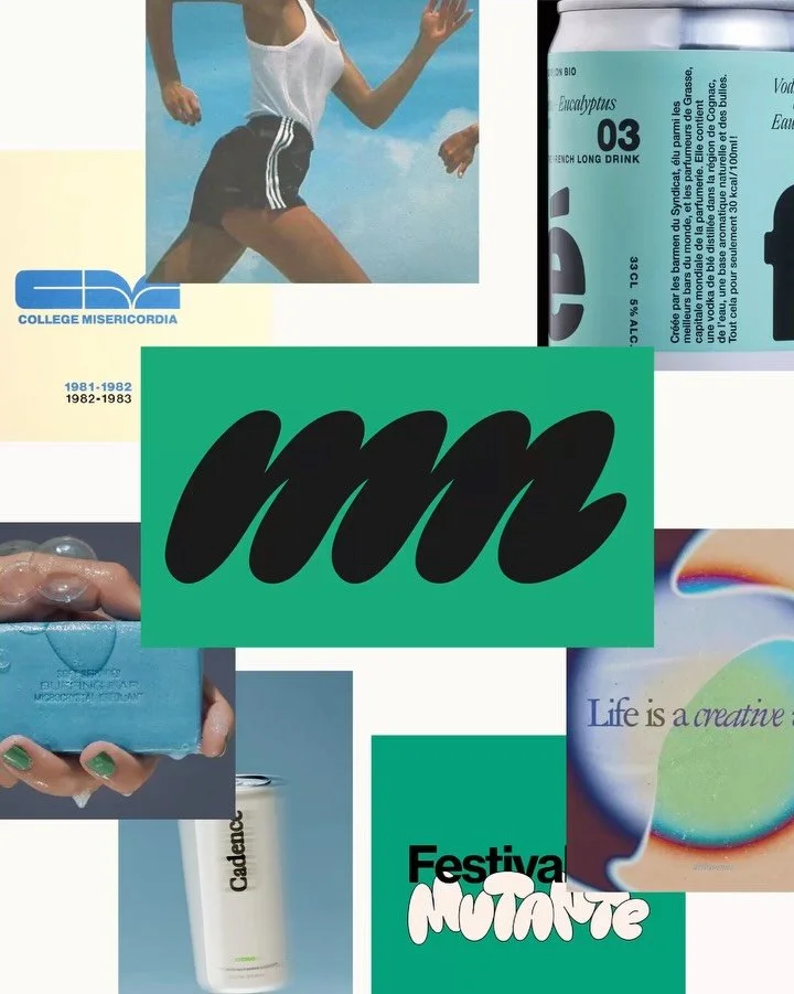 CLIENT SPOTLIGHT - MORE MILES. Had to shine some more light on one of my fave projects of last year! I love that my client went from not wanting two bold colors to literally choosing two bold colors 😅 

Paired a funky wordmark with editorial type fo